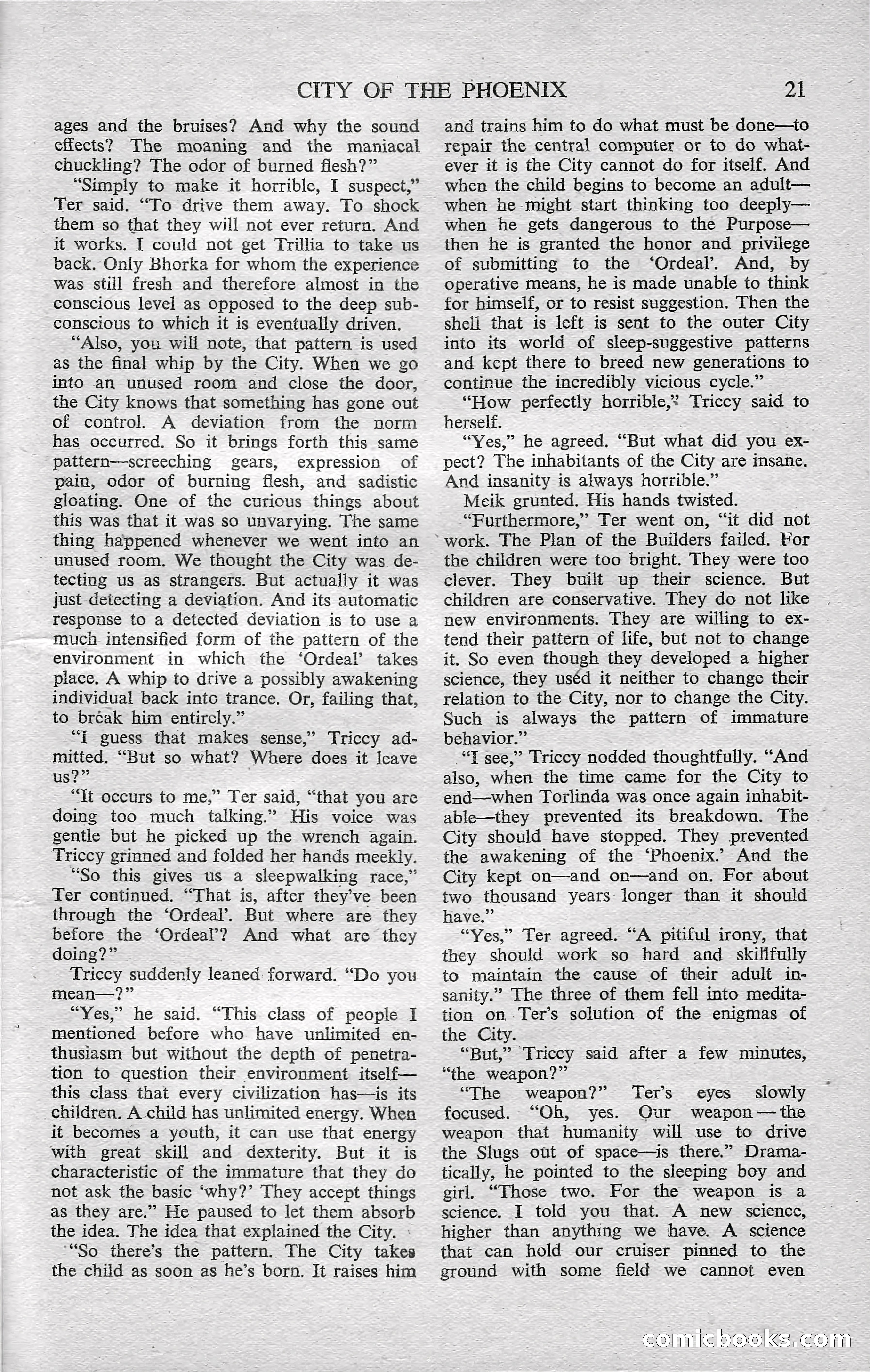Astounding Science Fiction, February 1952 (British Edition) — page 23 of 68