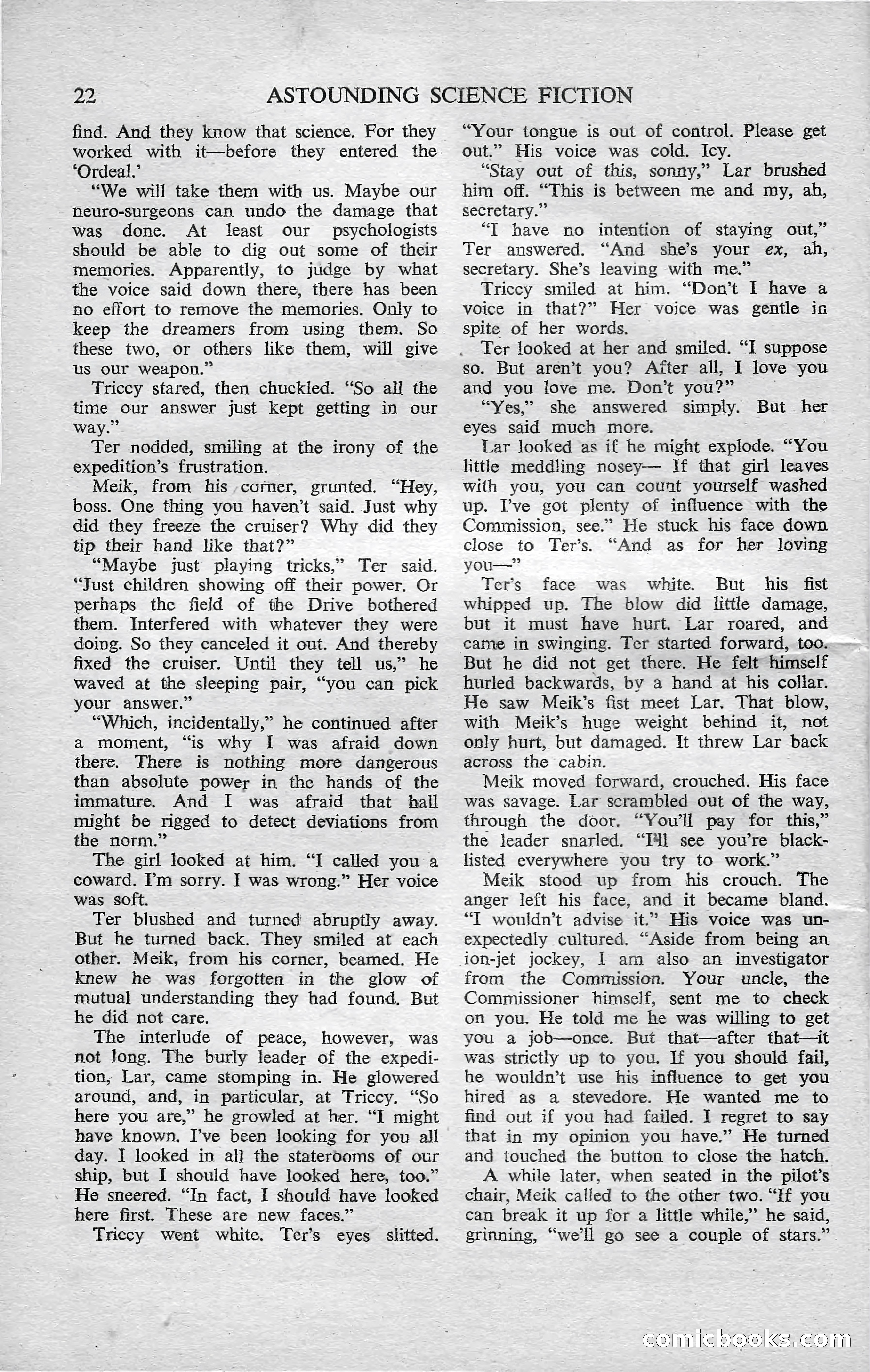 Astounding Science Fiction, February 1952 (British Edition) — page 24 of 68