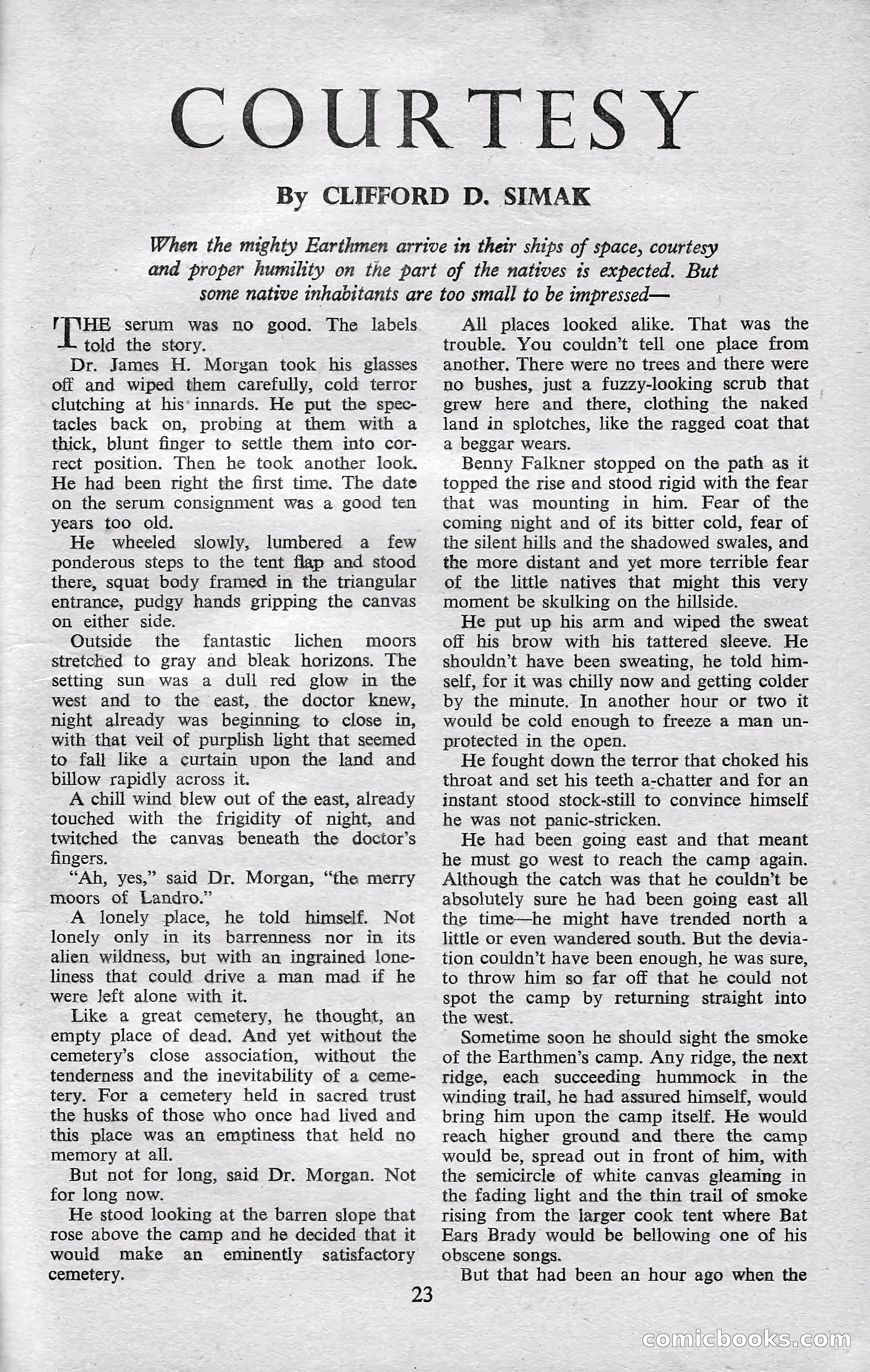 Astounding Science Fiction, February 1952 (British Edition) — page 25 of 68