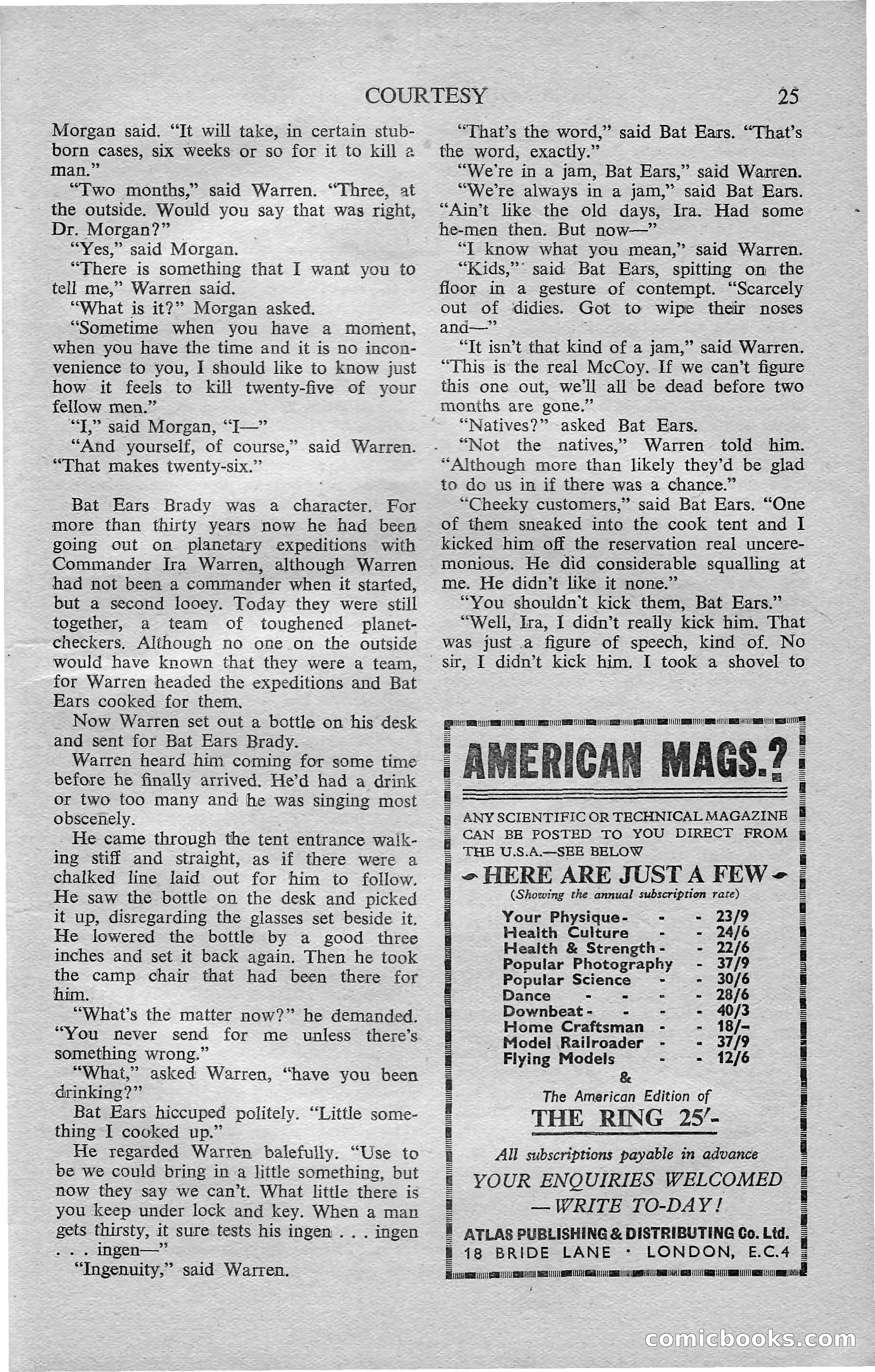 Astounding Science Fiction, February 1952 (British Edition) — page 27 of 68