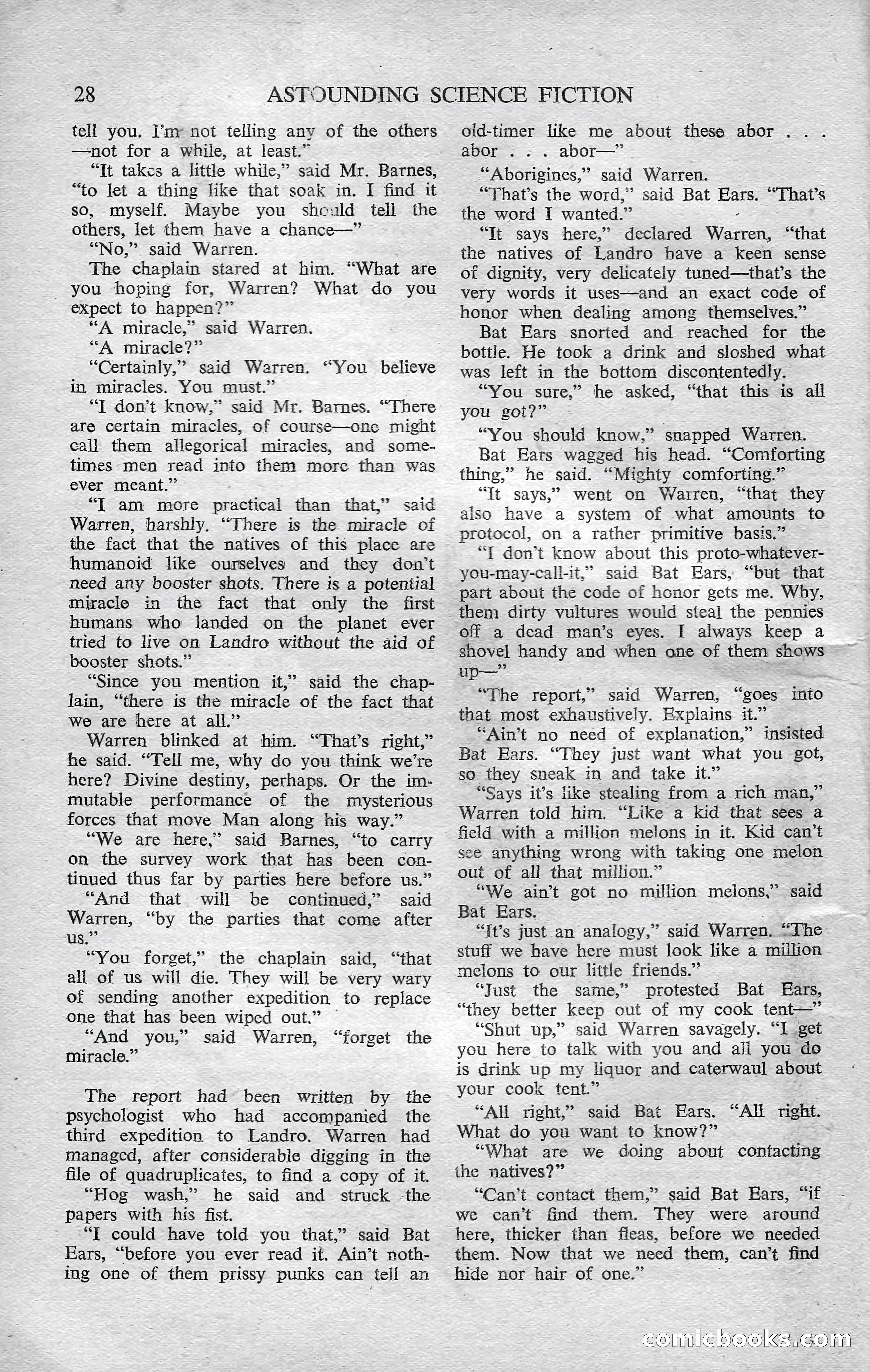 Astounding Science Fiction, February 1952 (British Edition) — page 30 of 68