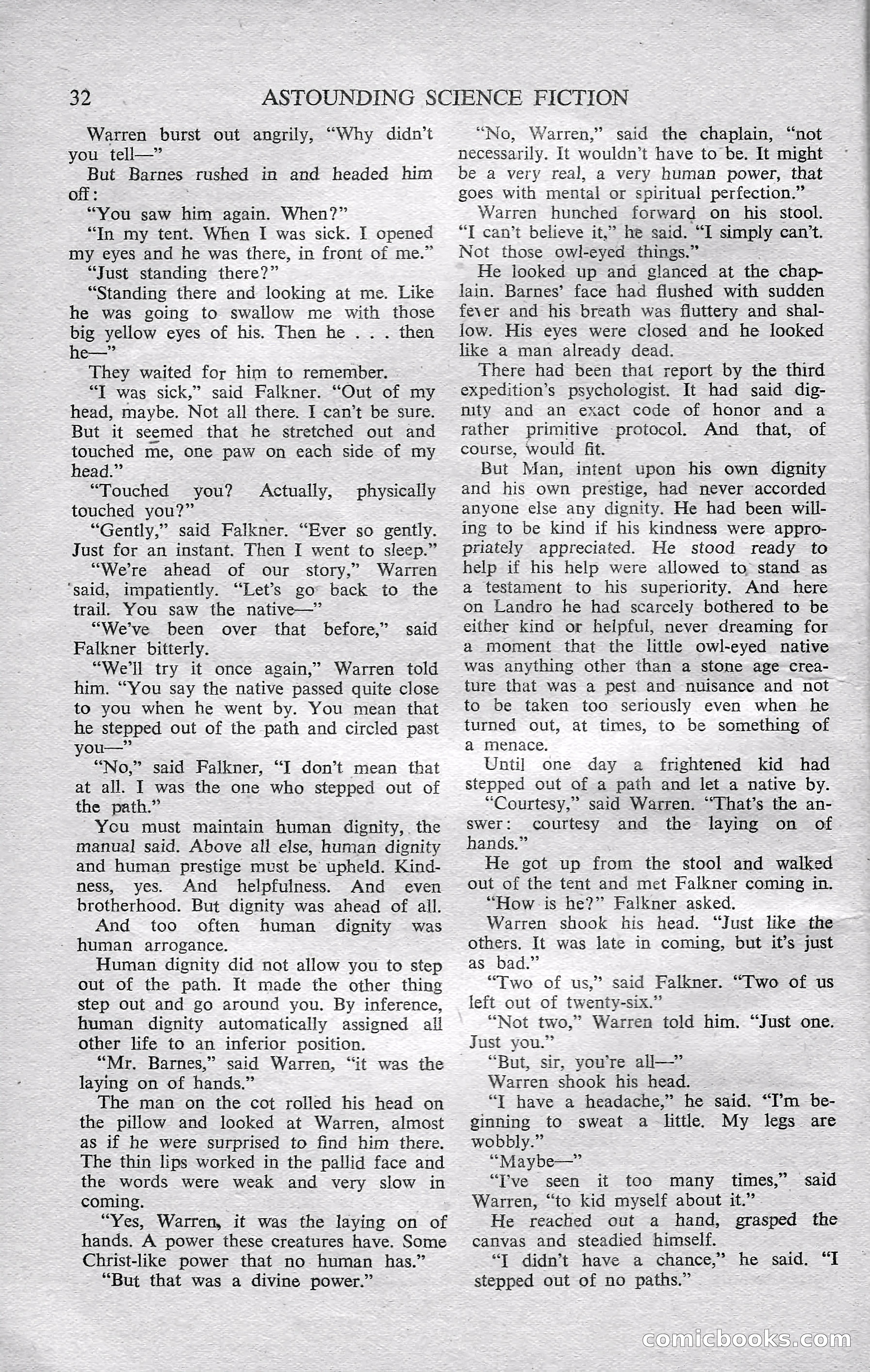 Astounding Science Fiction, February 1952 (British Edition) — page 34 of 68