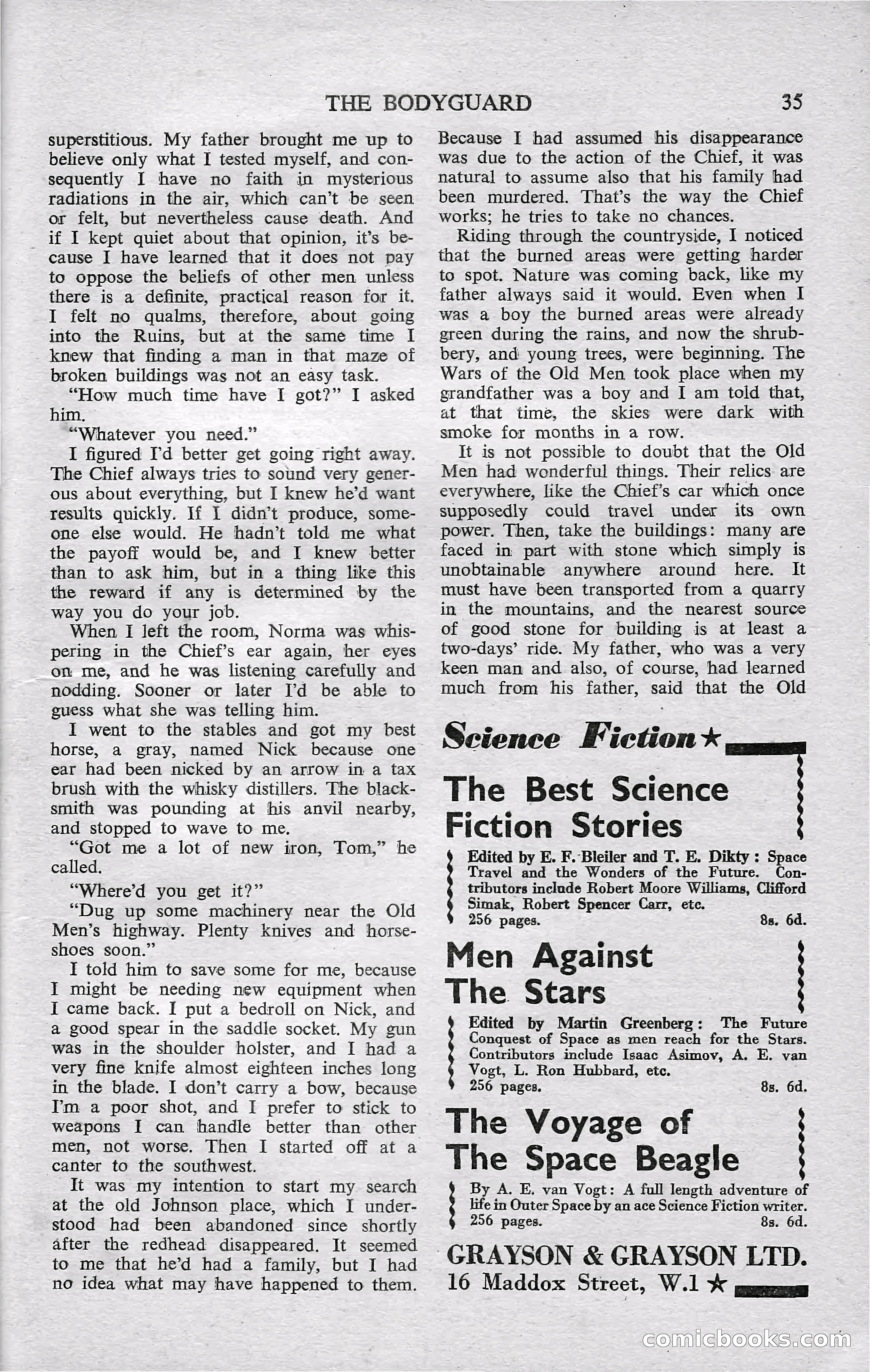 Astounding Science Fiction, February 1952 (British Edition) — page 37 of 68
