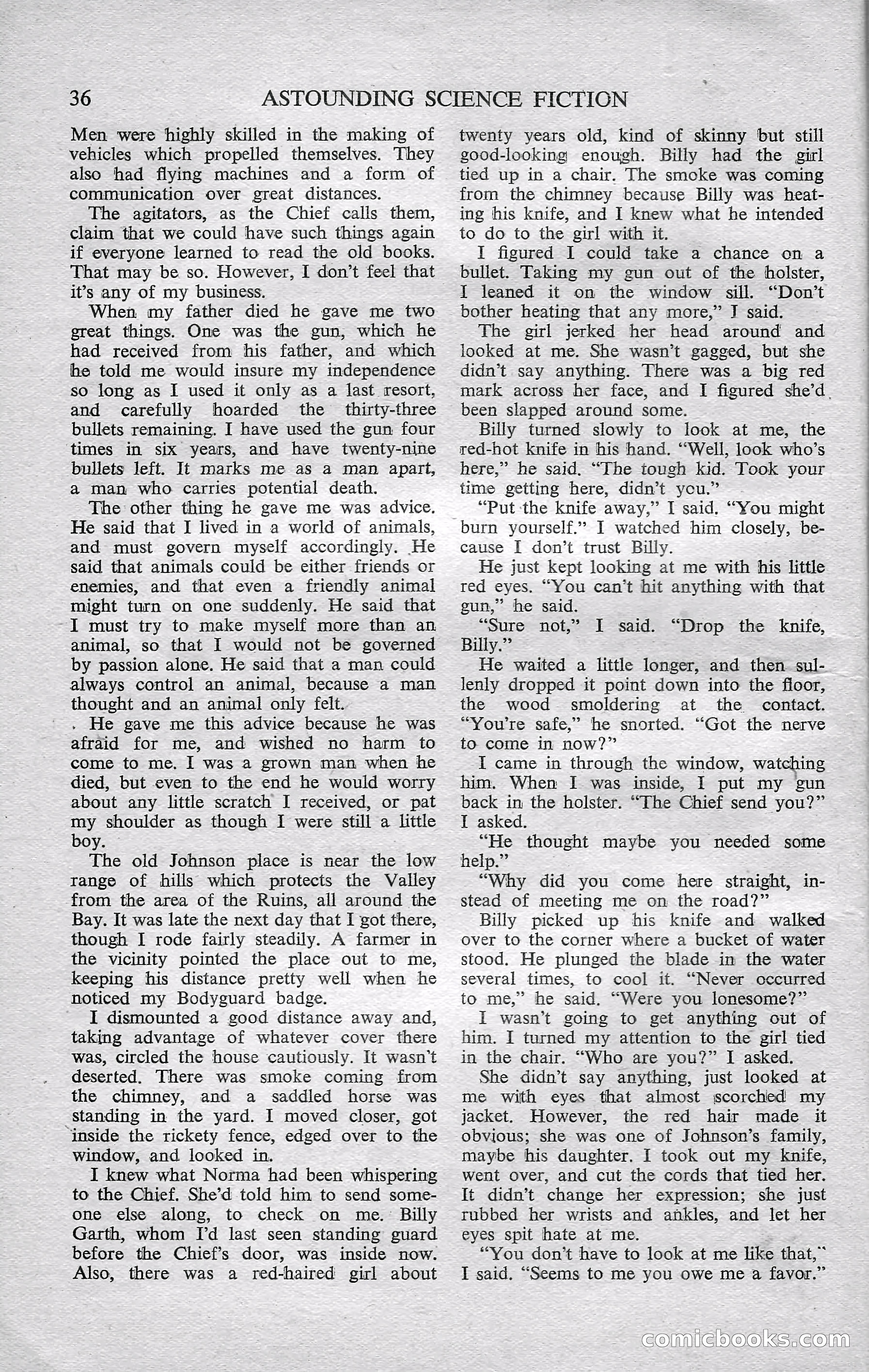 Astounding Science Fiction, February 1952 (British Edition) — page 38 of 68