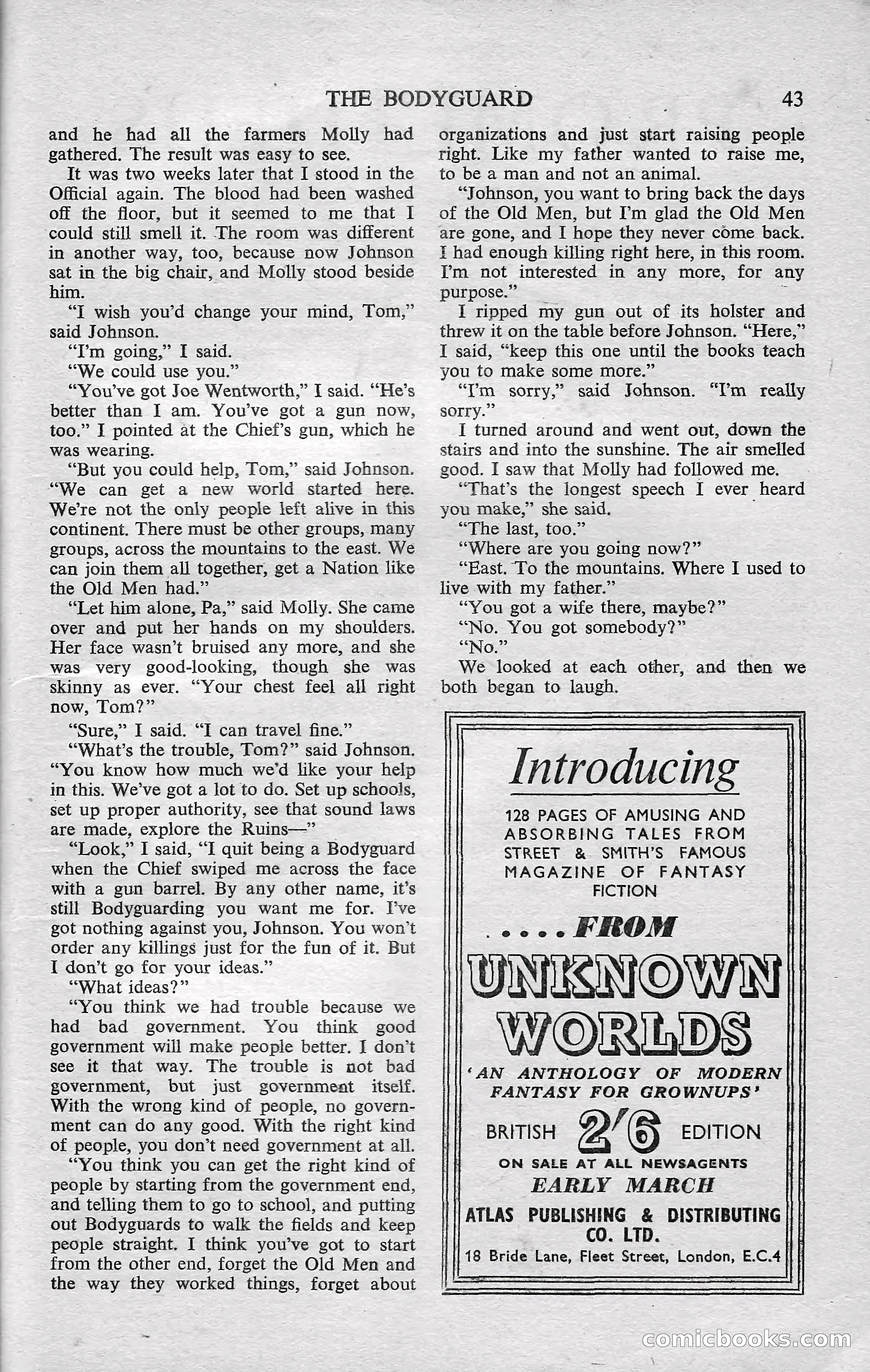 Astounding Science Fiction, February 1952 (British Edition) — page 45 of 68