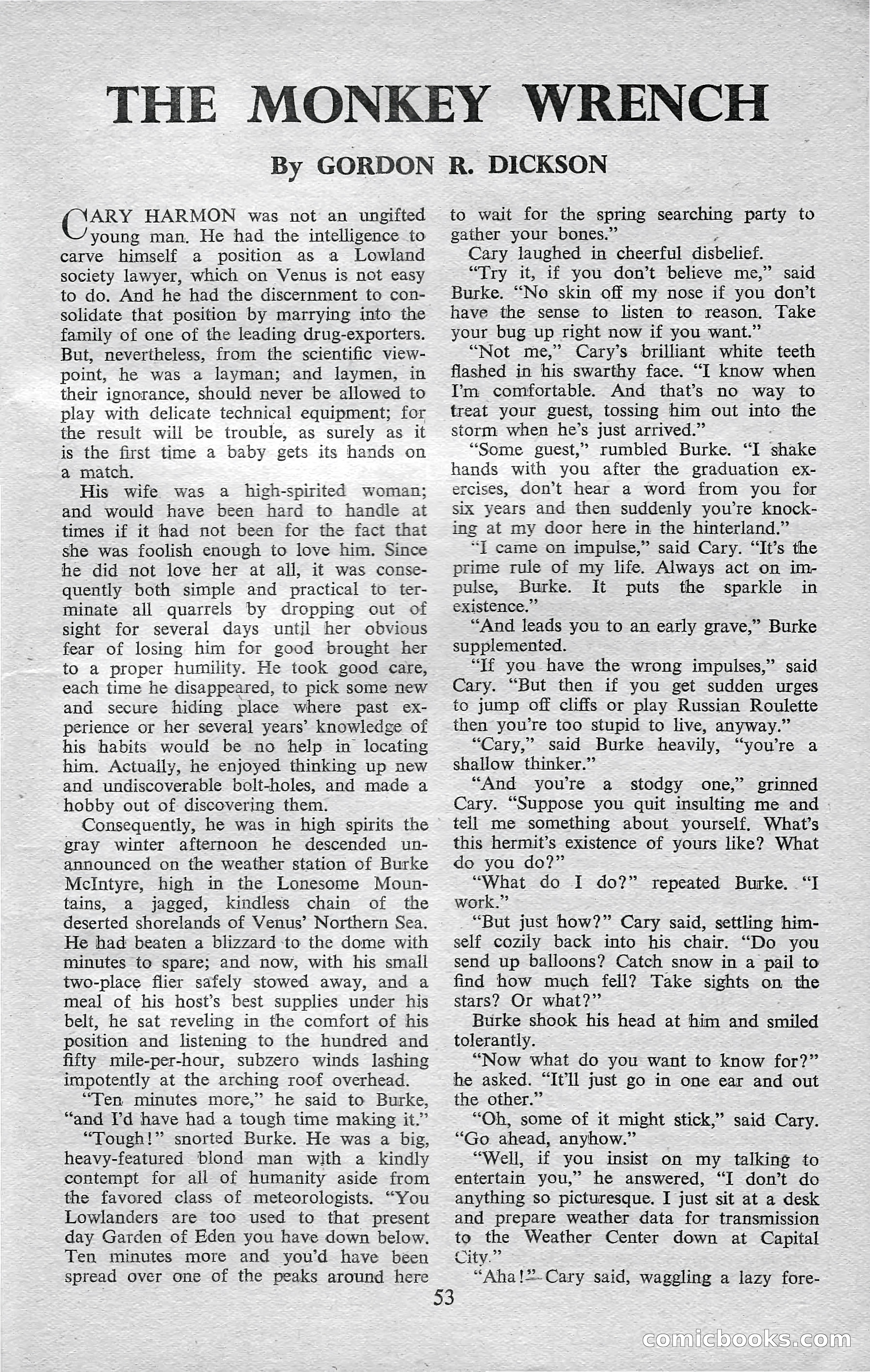 Astounding Science Fiction, February 1952 (British Edition) — page 55 of 68