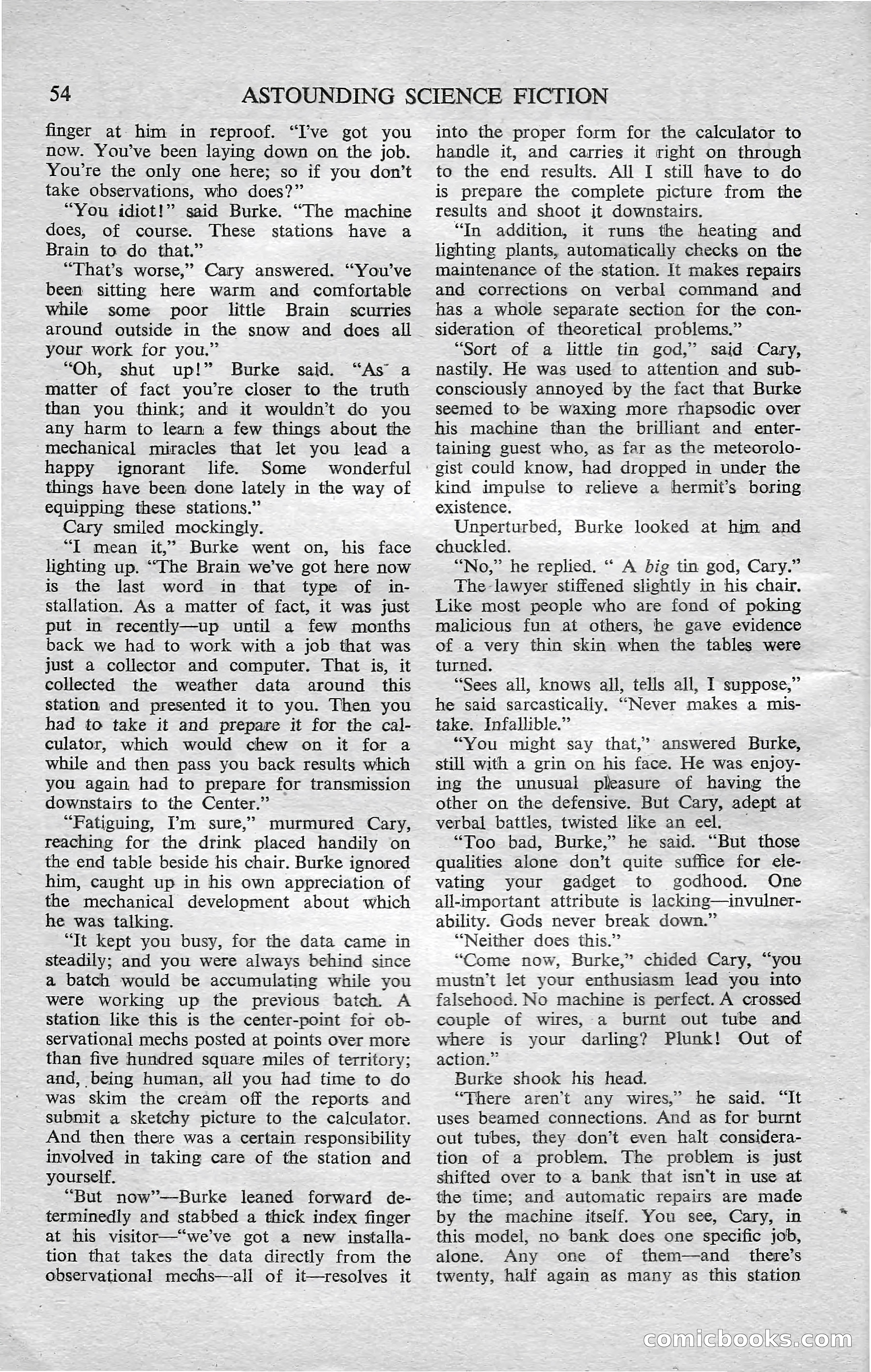 Astounding Science Fiction, February 1952 (British Edition) — page 56 of 68