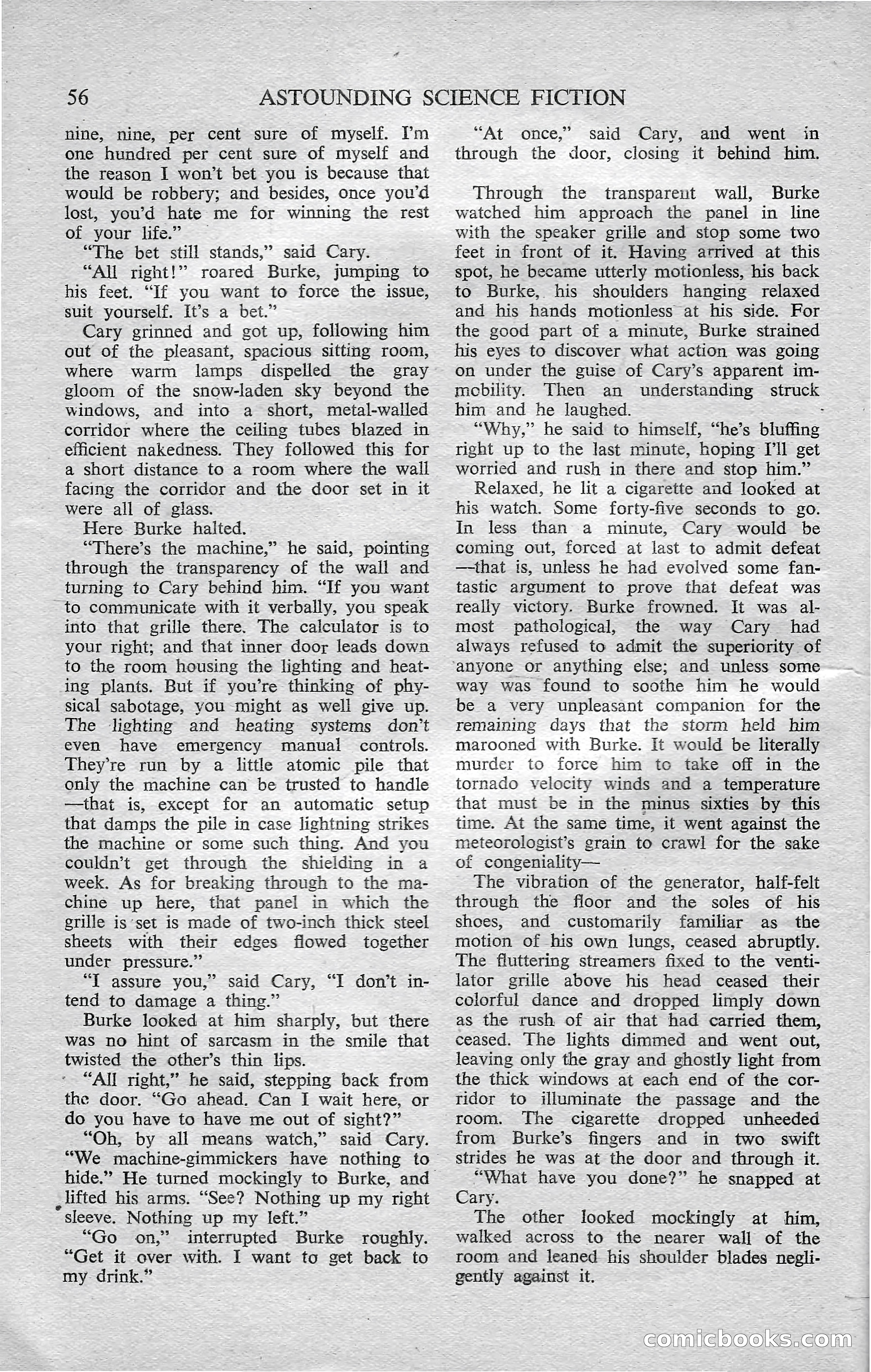 Astounding Science Fiction, February 1952 (British Edition) — page 58 of 68