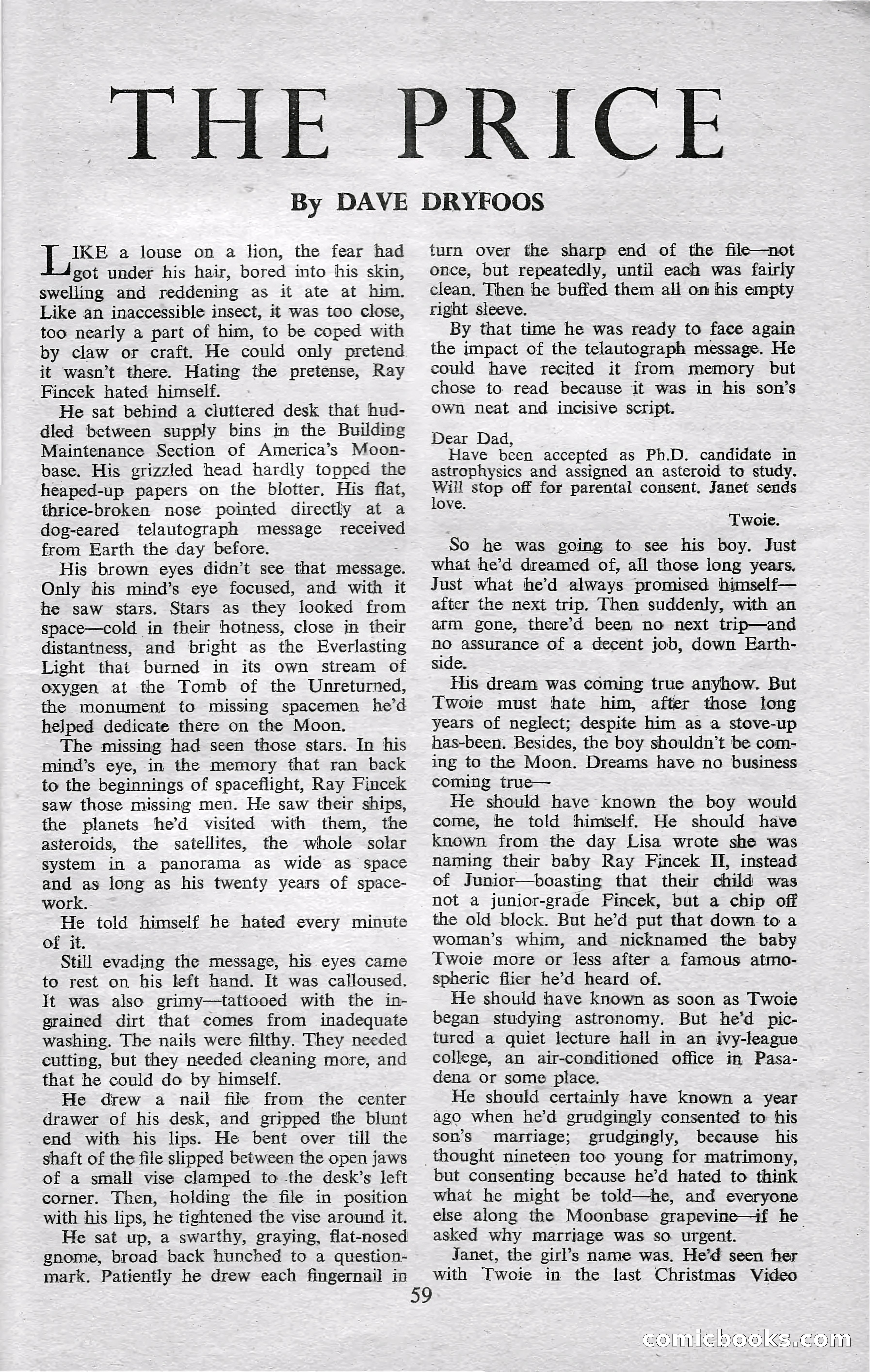 Astounding Science Fiction, February 1952 (British Edition) — page 61 of 68