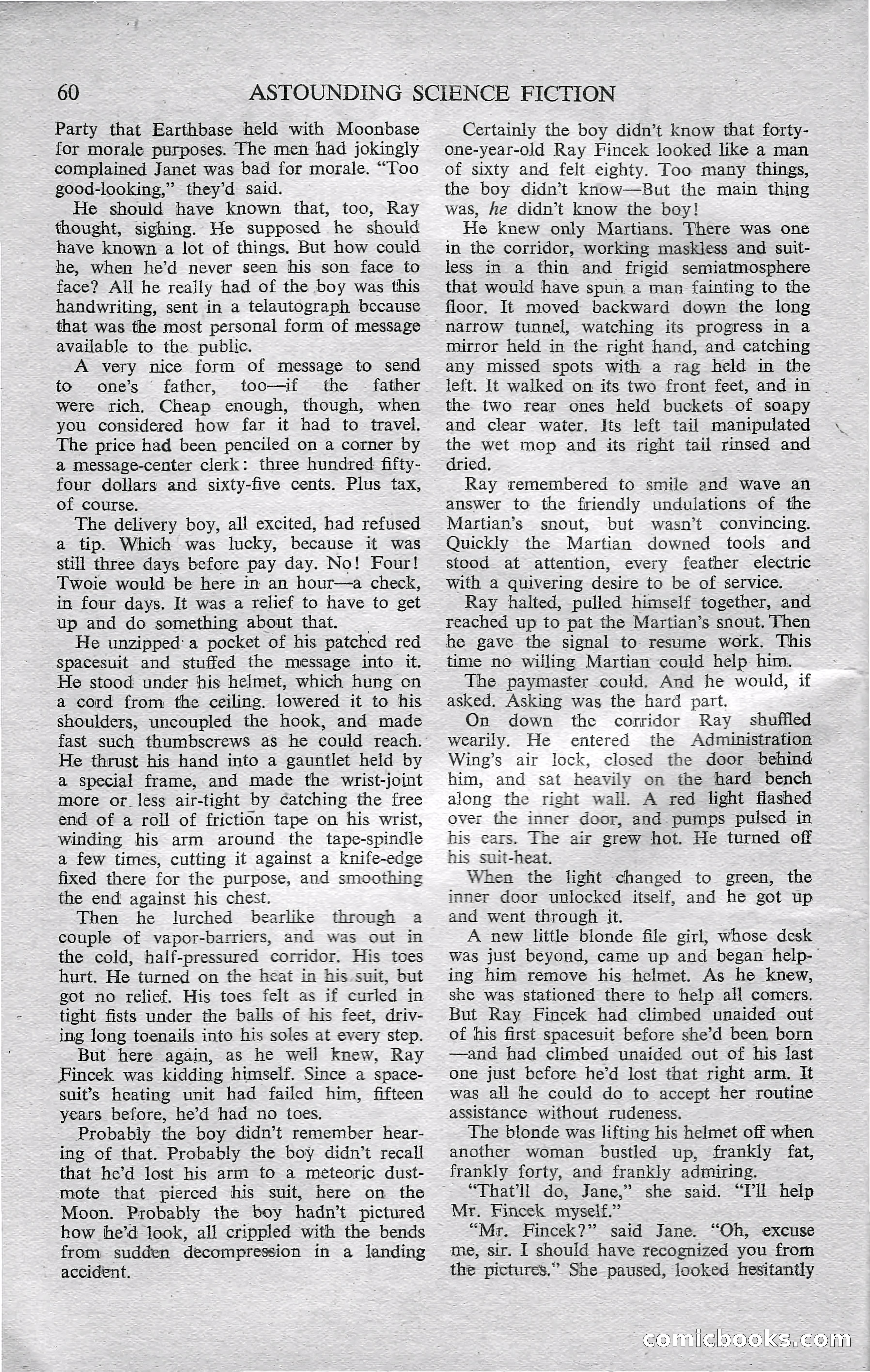 Astounding Science Fiction, February 1952 (British Edition) — page 62 of 68