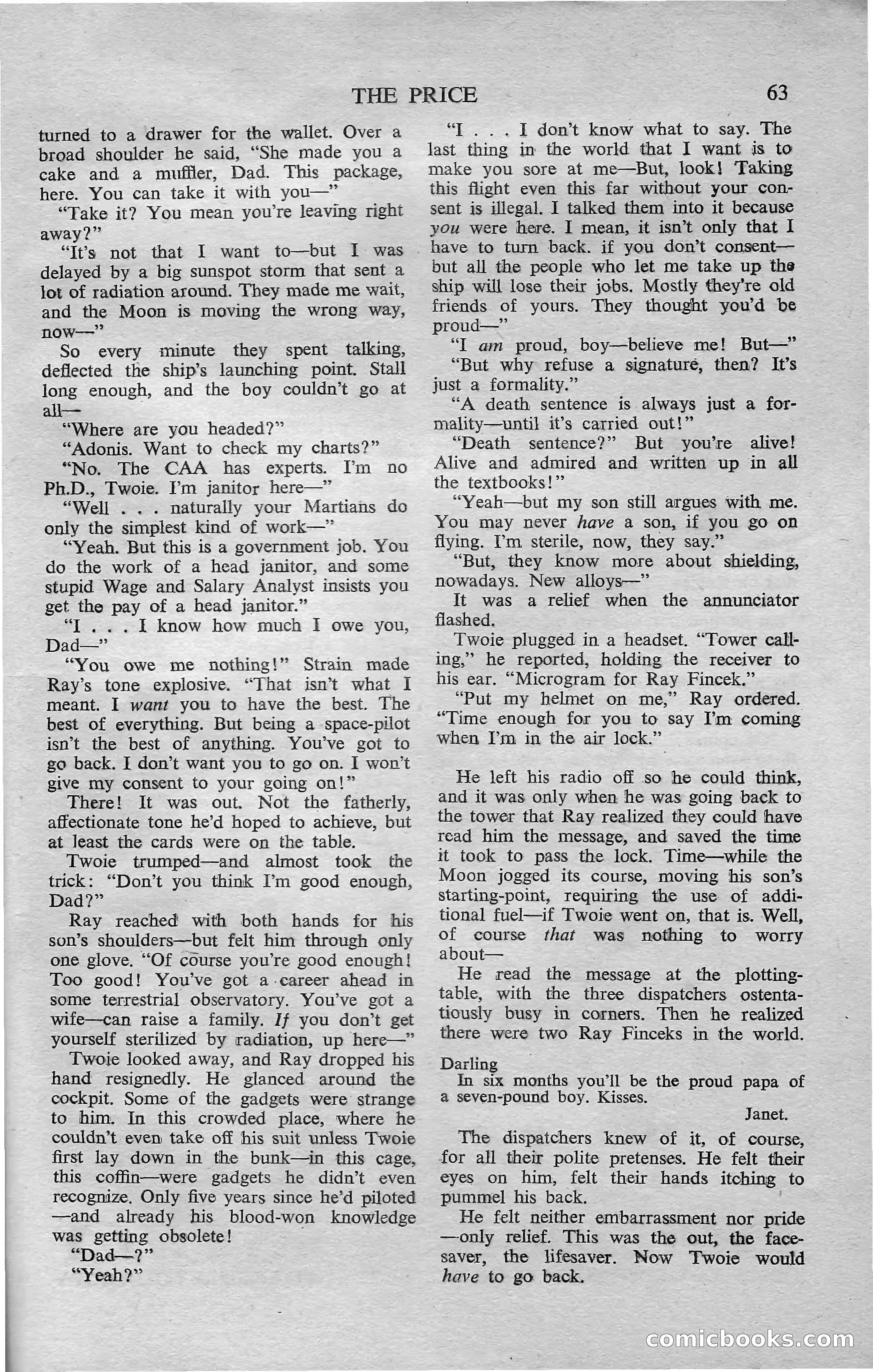Astounding Science Fiction, February 1952 (British Edition) — page 65 of 68