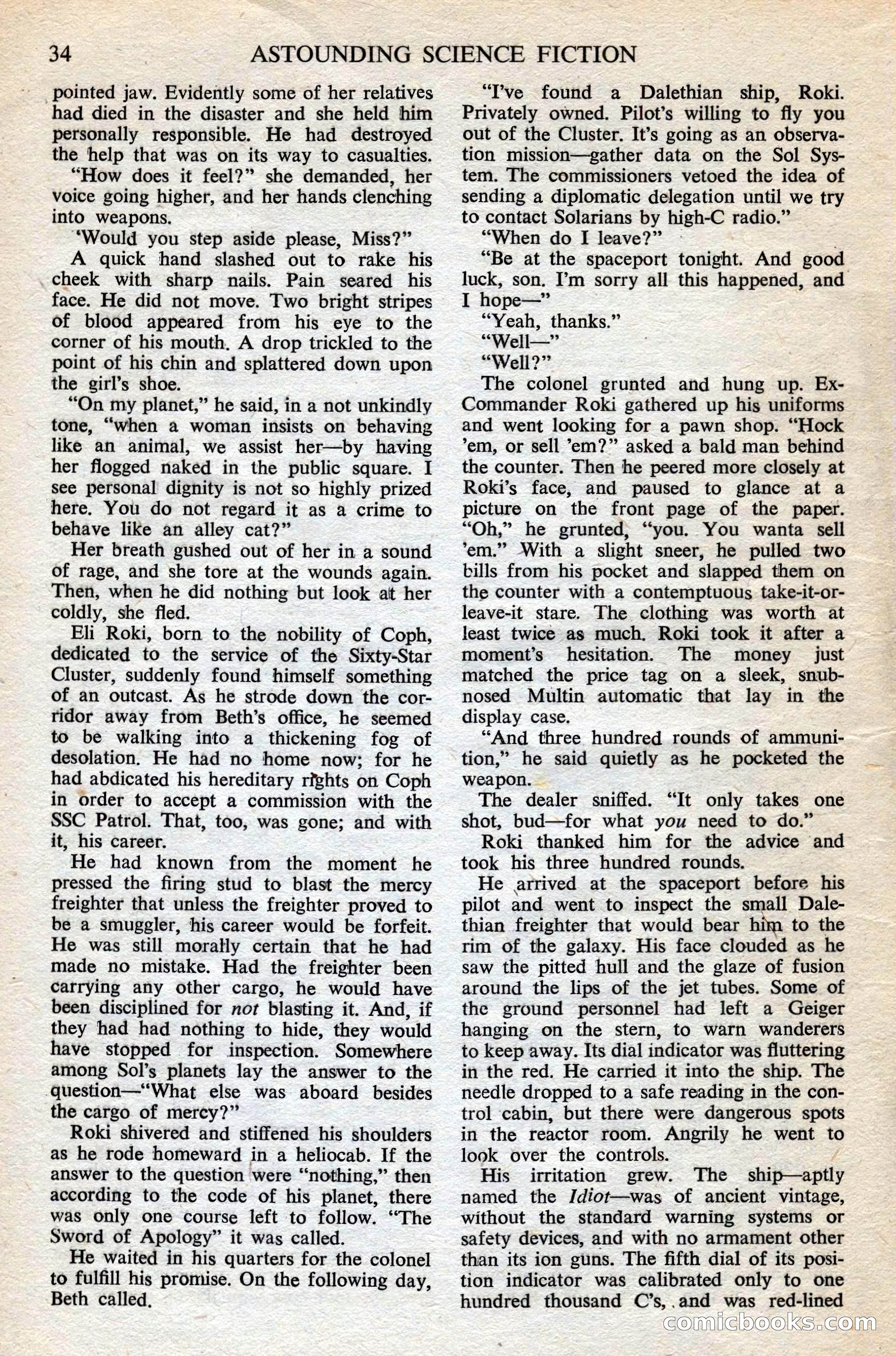 Astounding British Edition, Volume 8, No. 11 — page 36 of 68