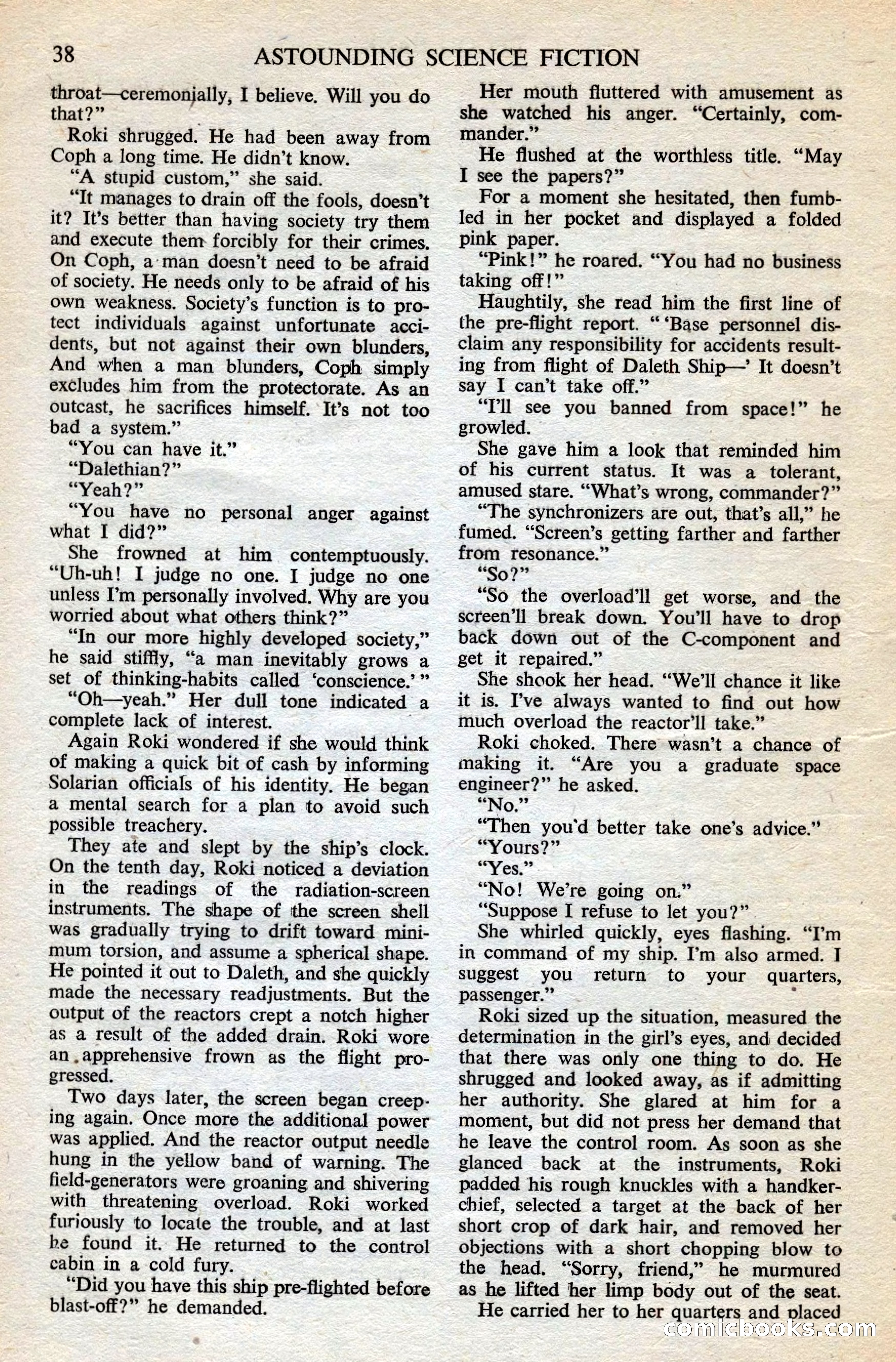 Astounding British Edition, Volume 8, No. 11 — page 40 of 68