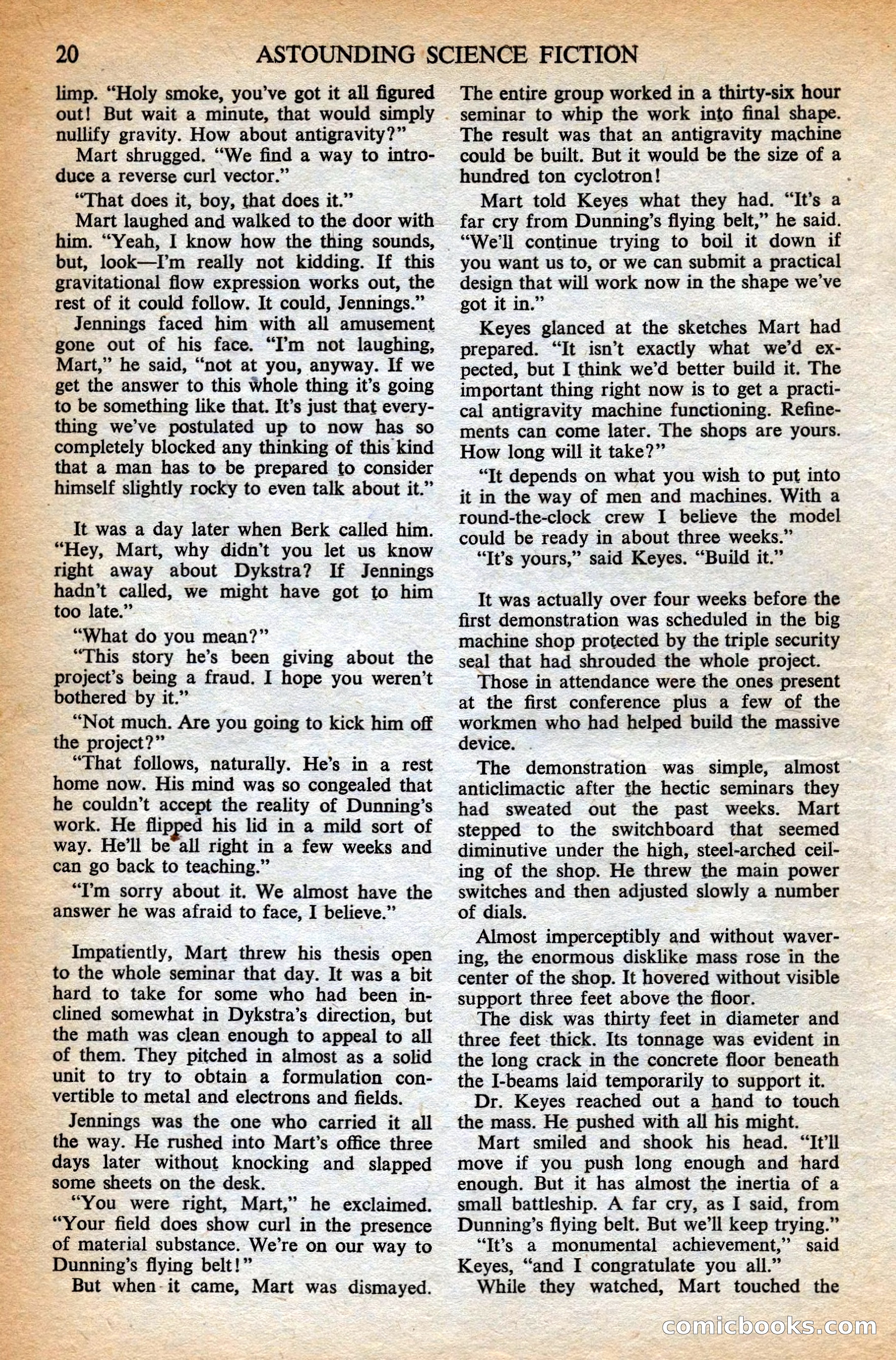 Astounding British Edition, May 1953 — page 22 of 68