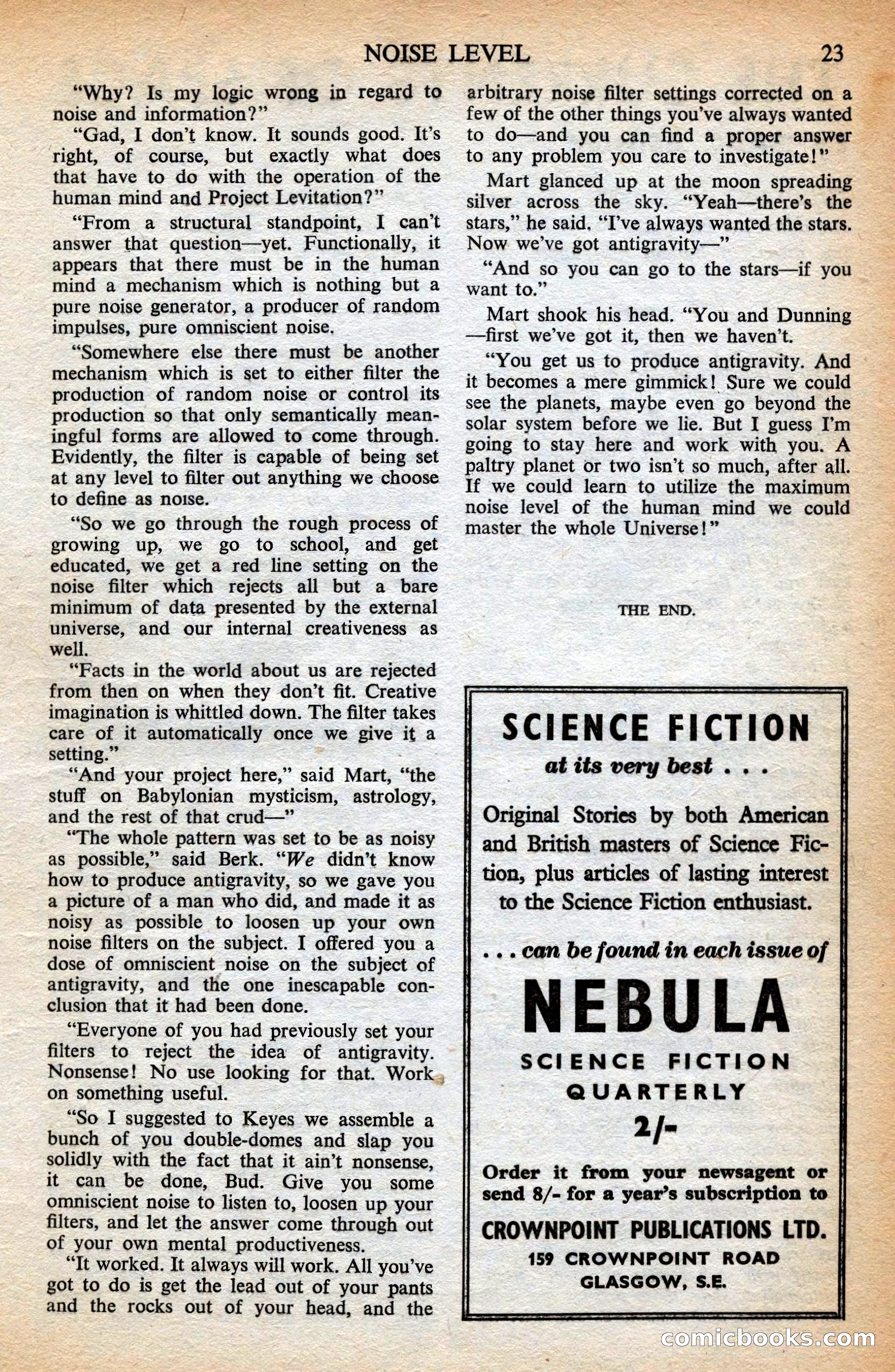 Astounding British Edition, May 1953 — page 25 of 68