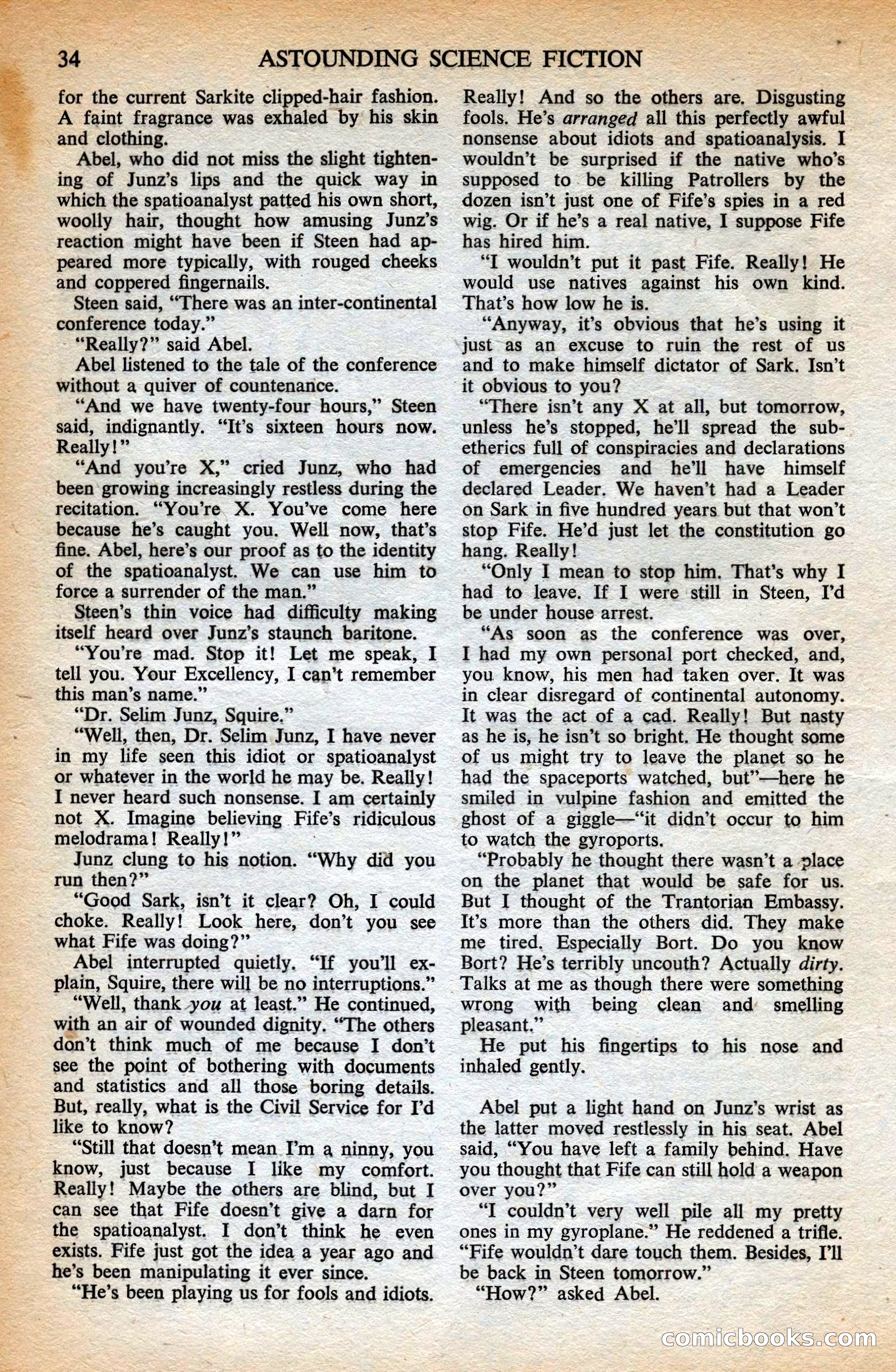 Astounding British Edition, May 1953 — page 36 of 68