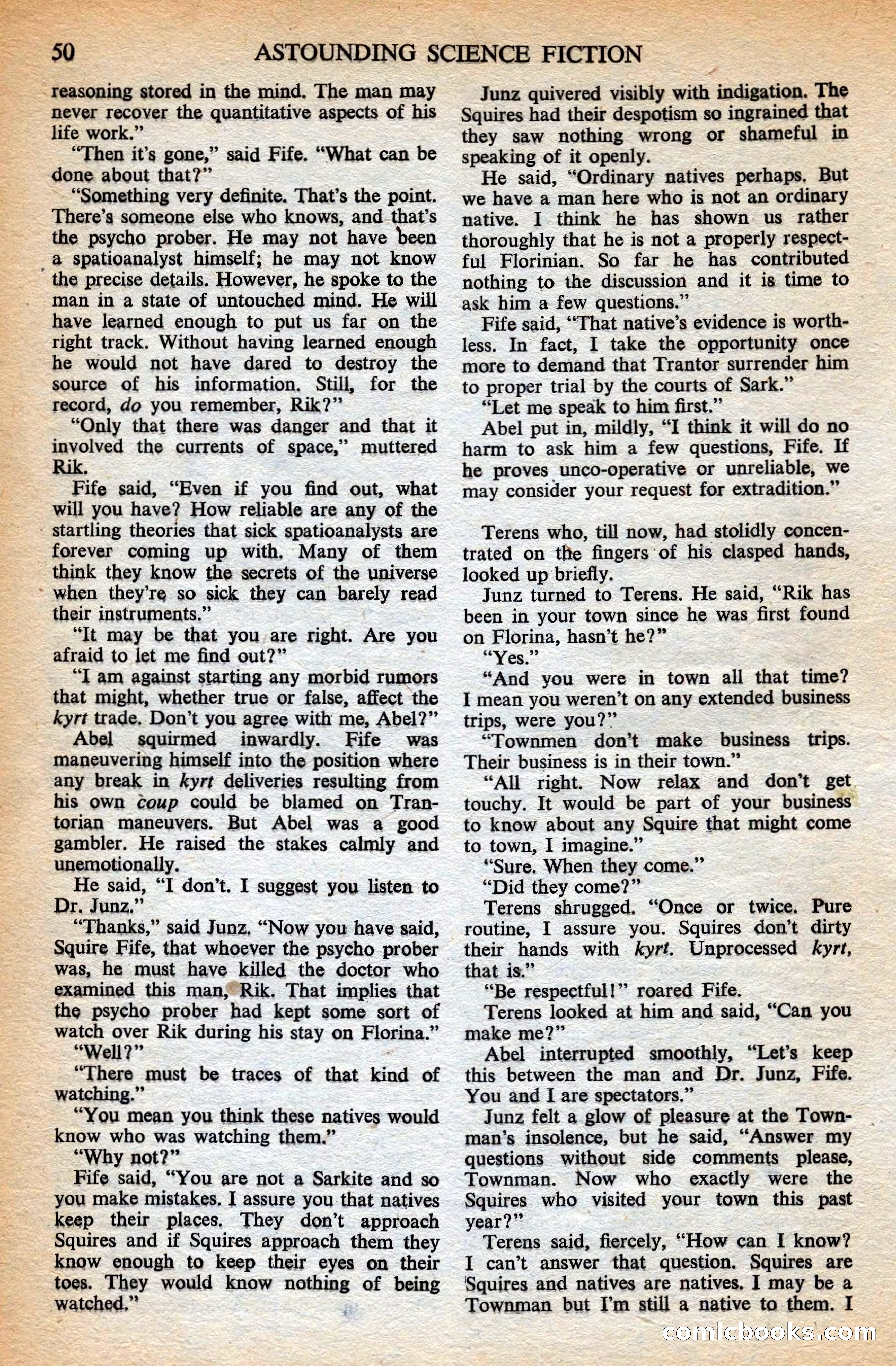Astounding British Edition, May 1953 — page 52 of 68