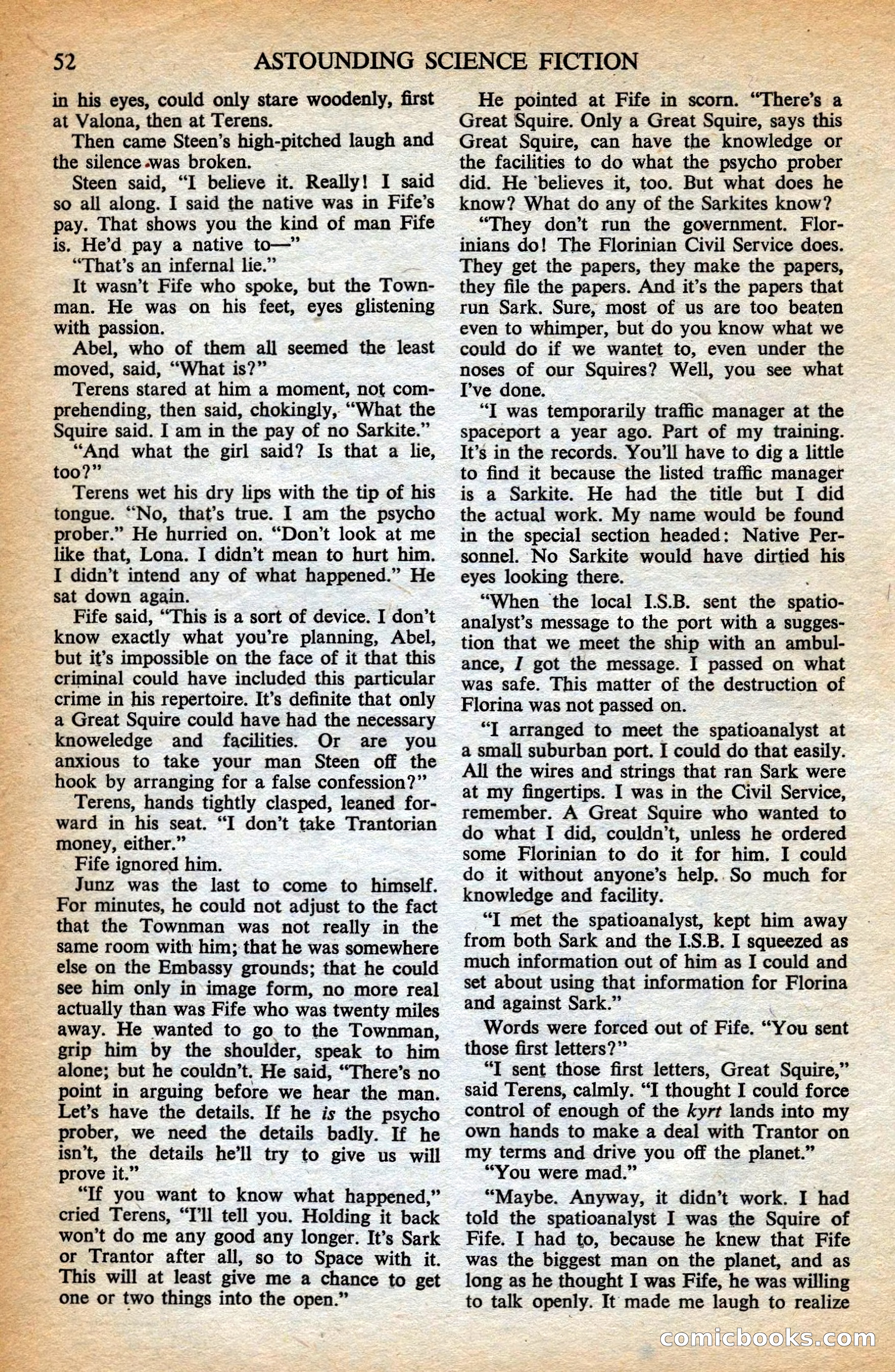 Astounding British Edition, May 1953 — page 54 of 68