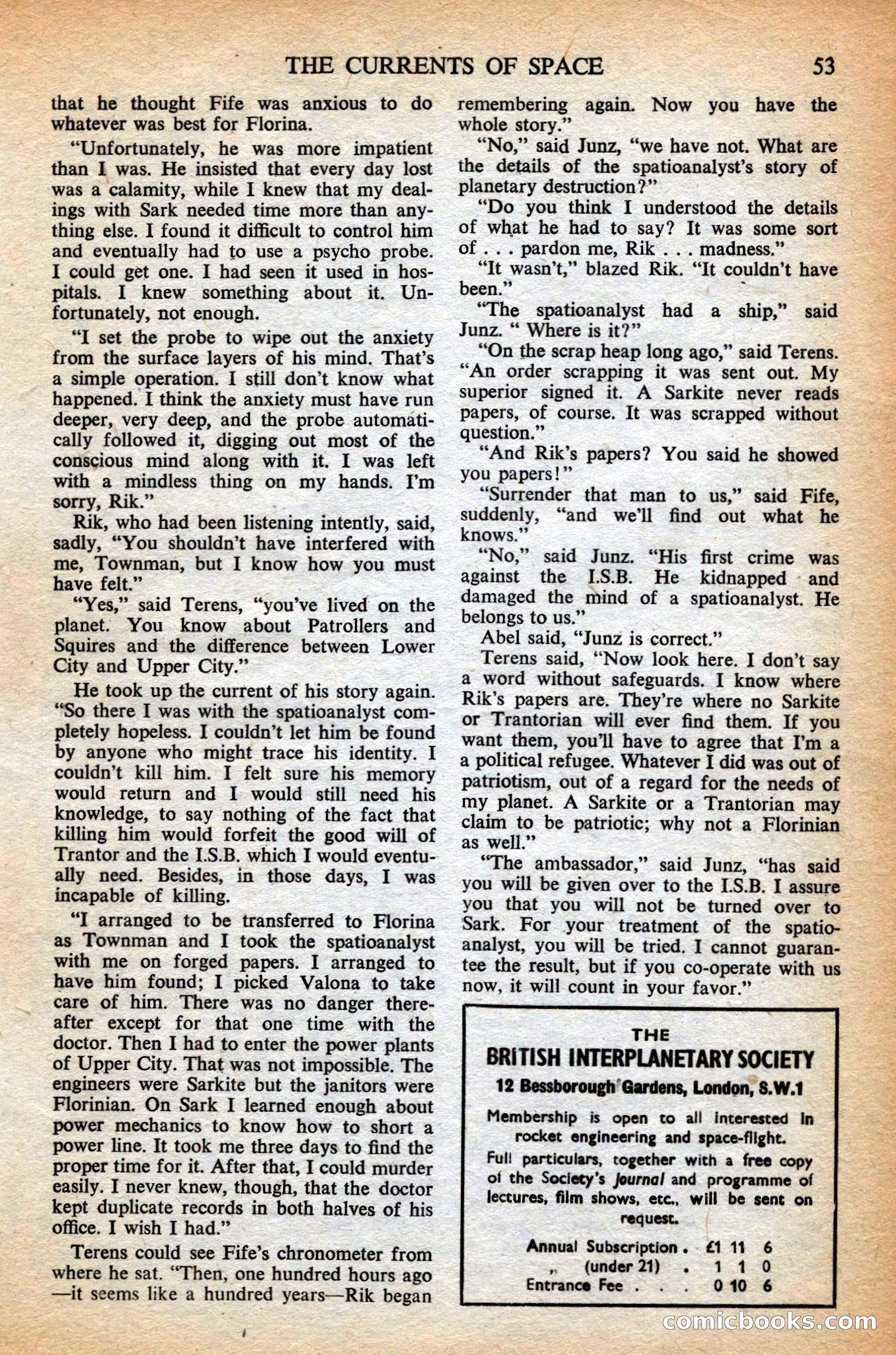 Astounding British Edition, May 1953 — page 55 of 68