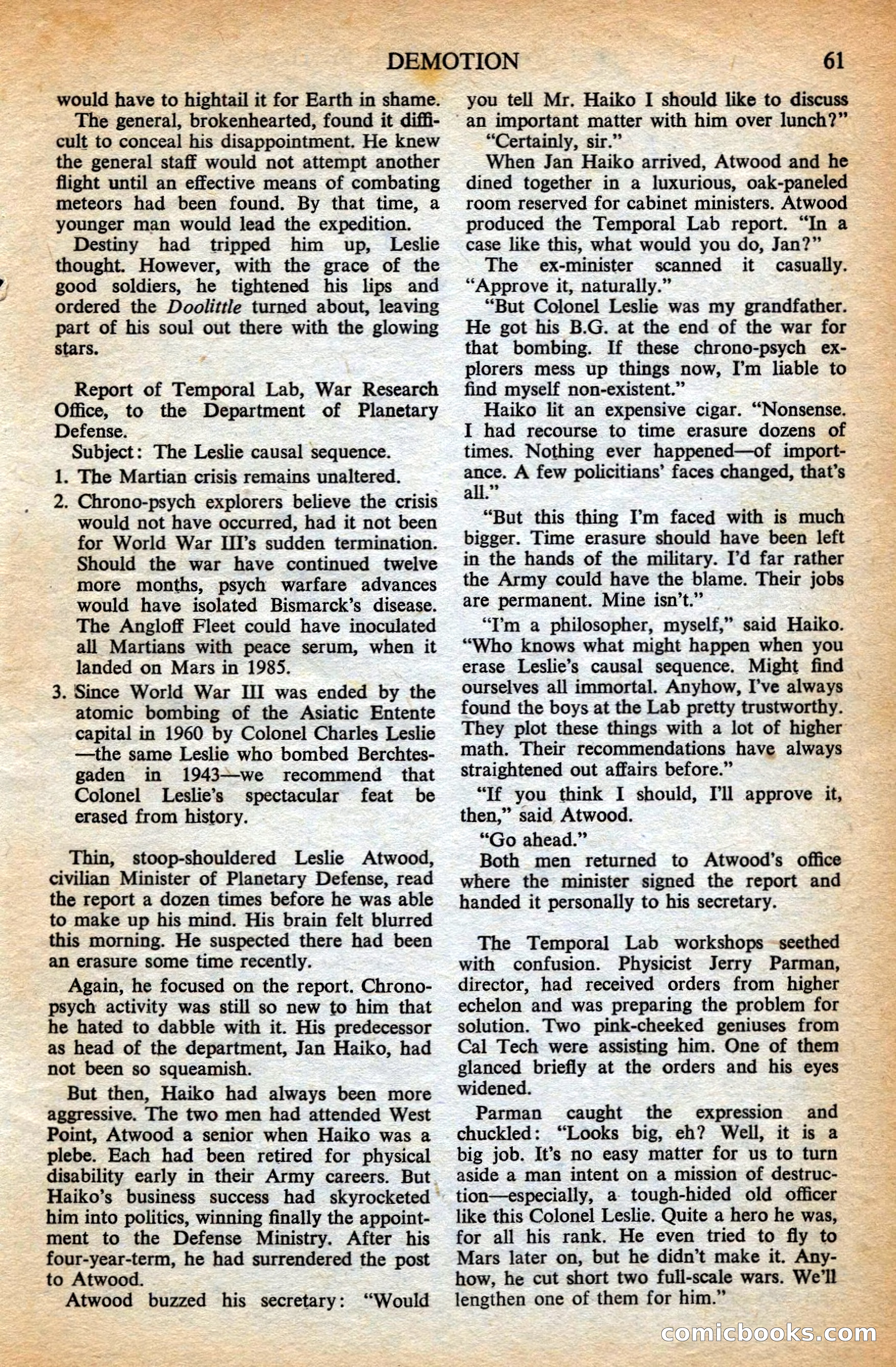 Astounding British Edition, May 1953 — page 63 of 68