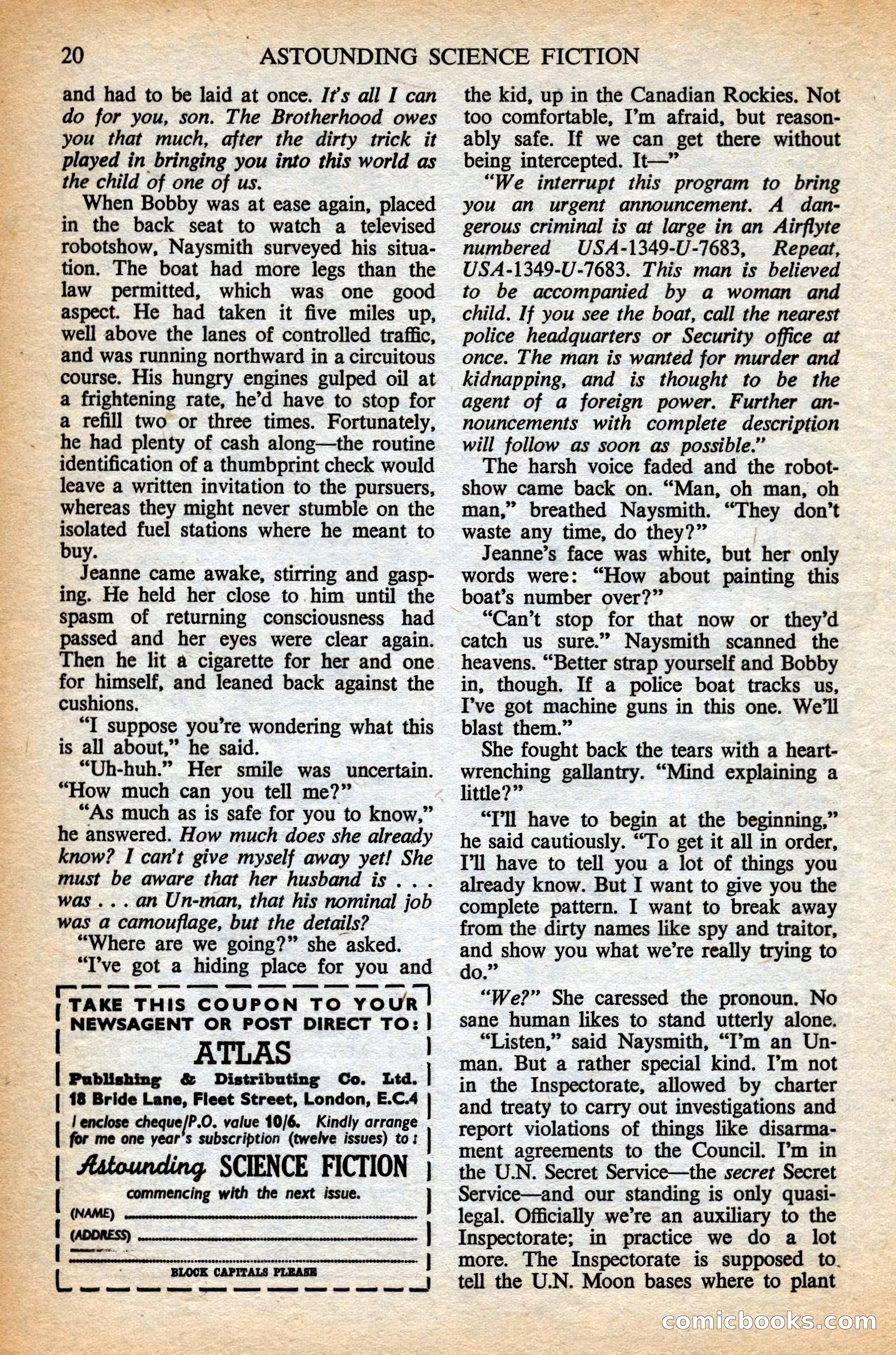 Astounding British Edition, Vol. 9, No. 6 — page 22 of 68