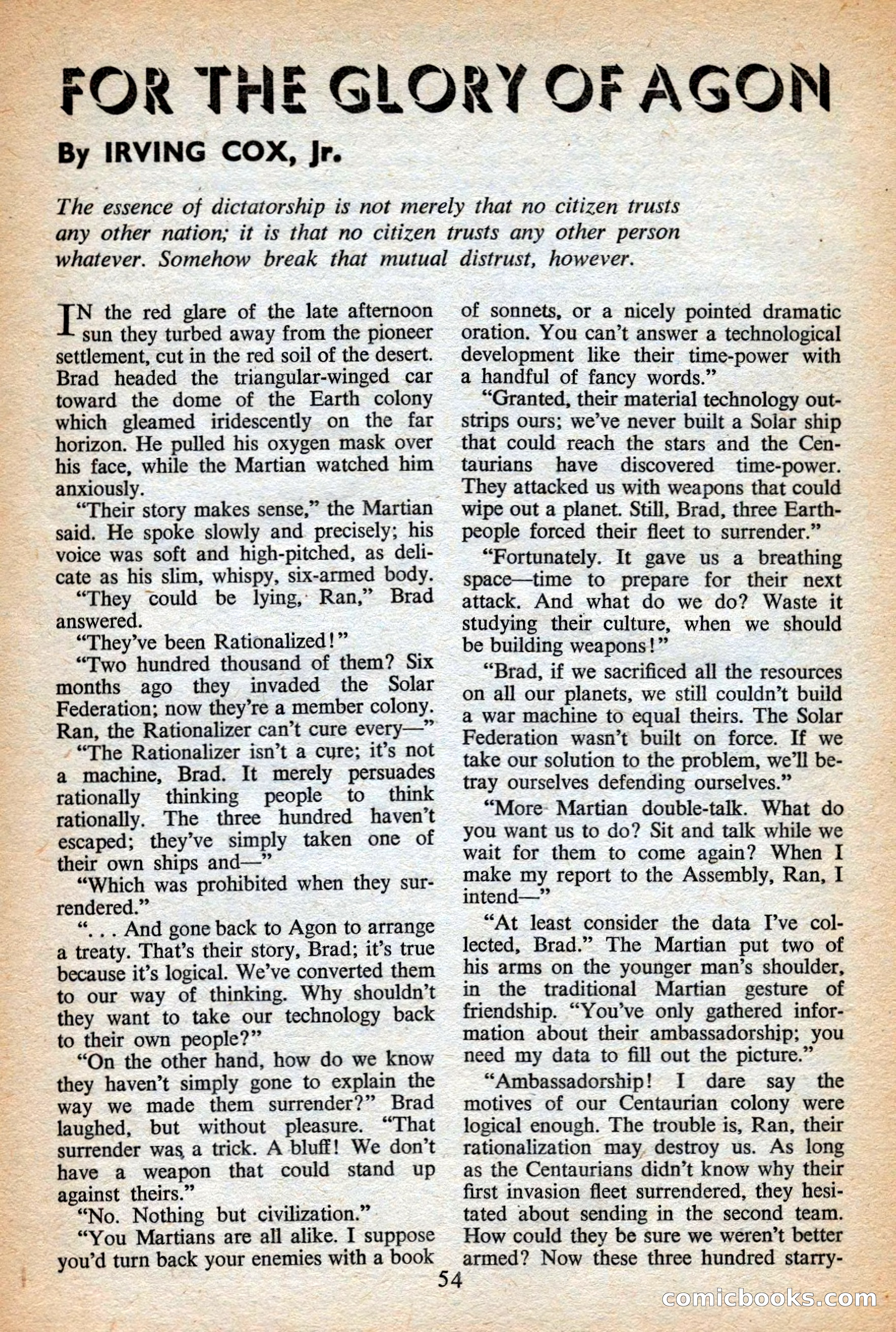 Astounding British Edition, Vol. 9, No. 7 — page 56 of 68