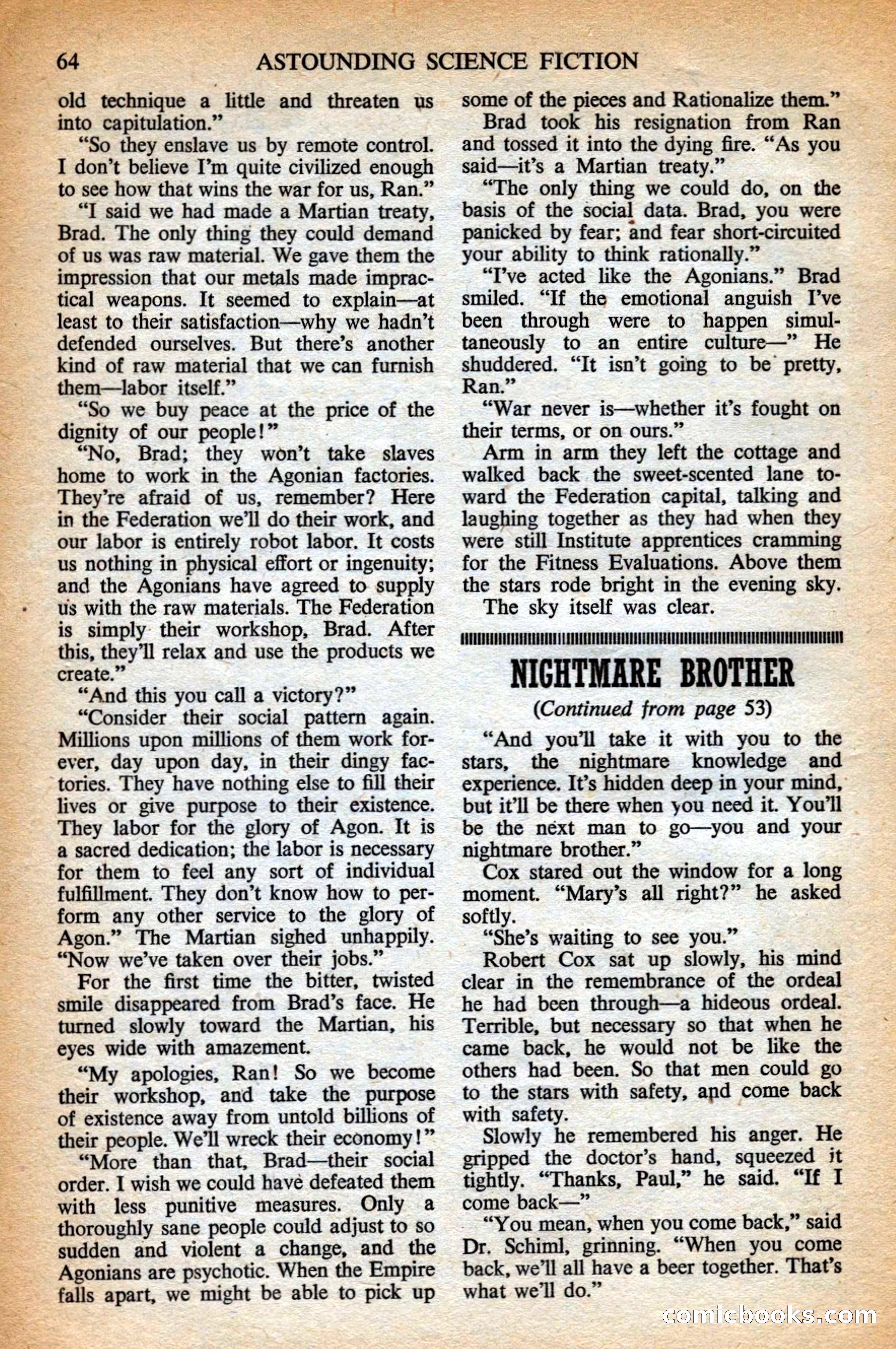 Astounding British Edition, Vol. 9, No. 7 — page 68 of 68