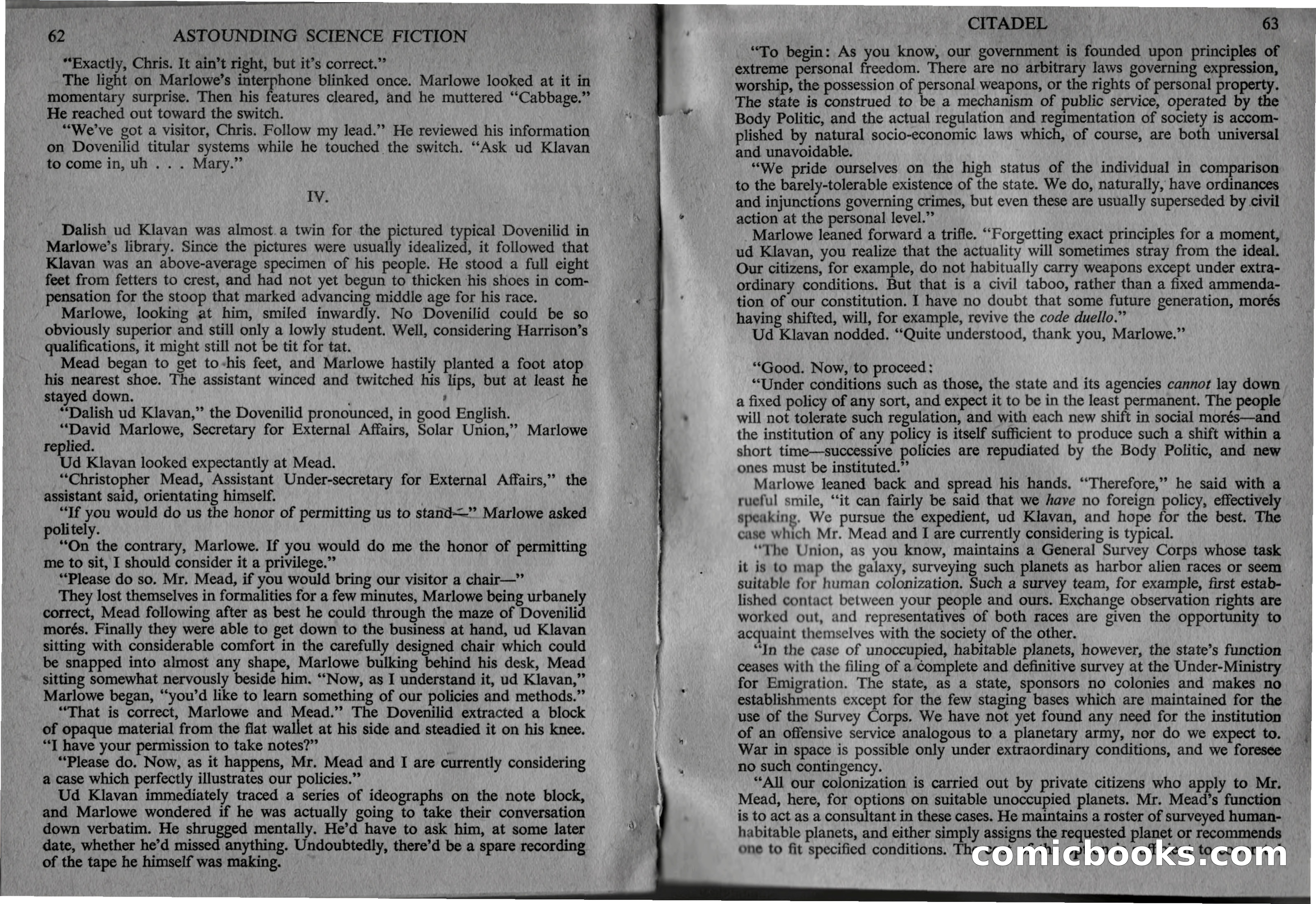 Astounding Science Fiction (British Edition) — page 34 of 69