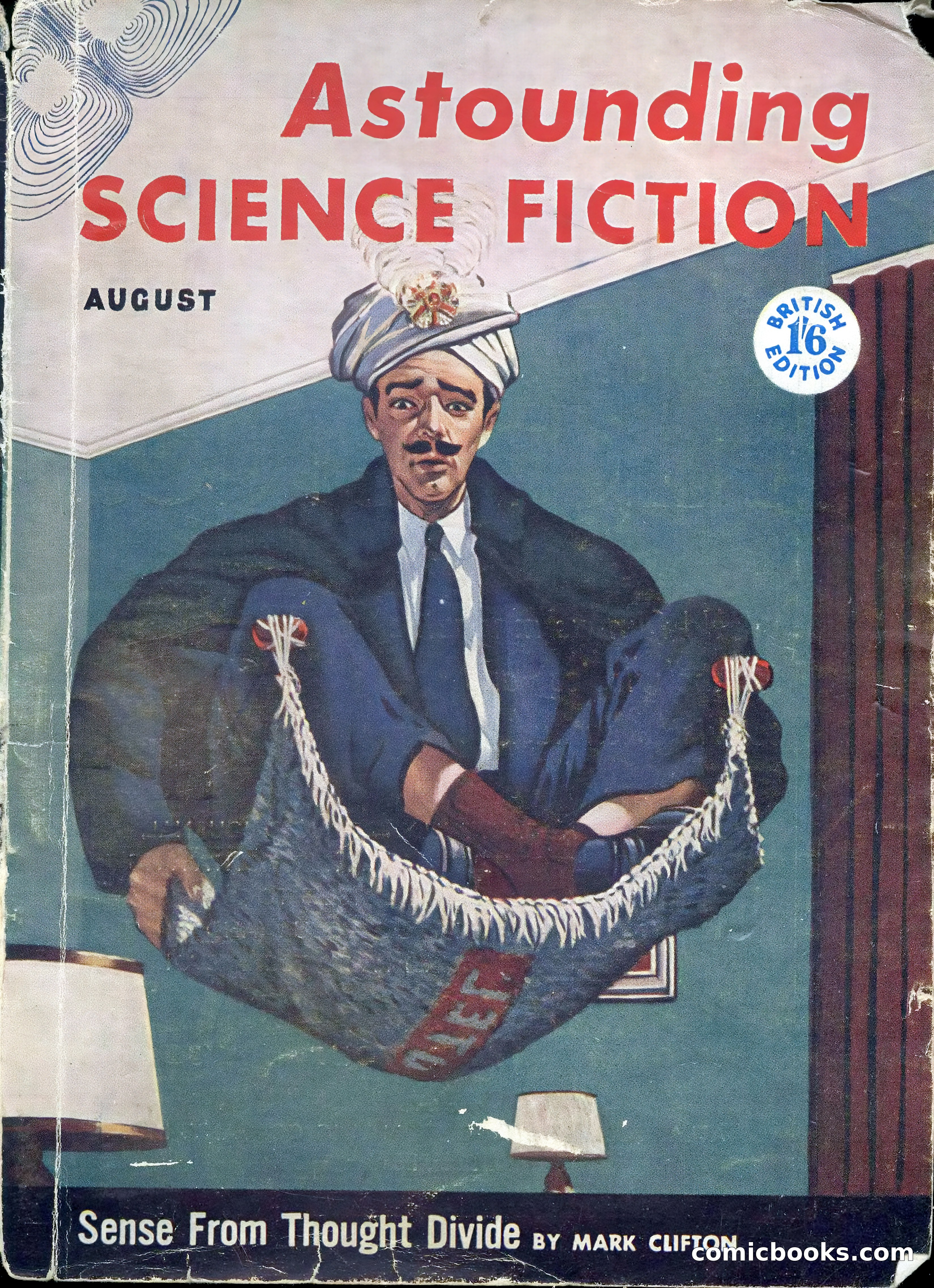 Astounding Science Fiction, August 1955 (British Edition) — page 1 of 133
