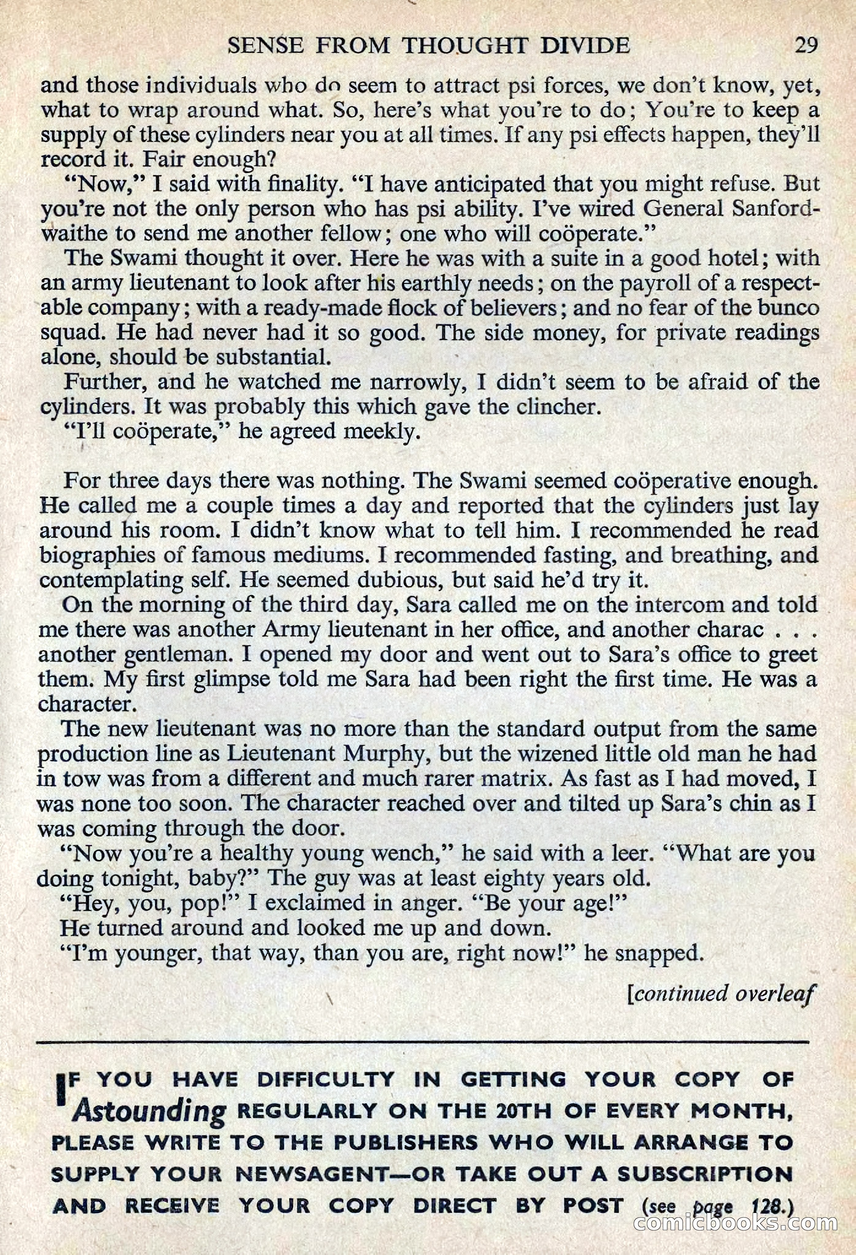 Astounding Science Fiction, August 1955 (British Edition) — page 31 of 133