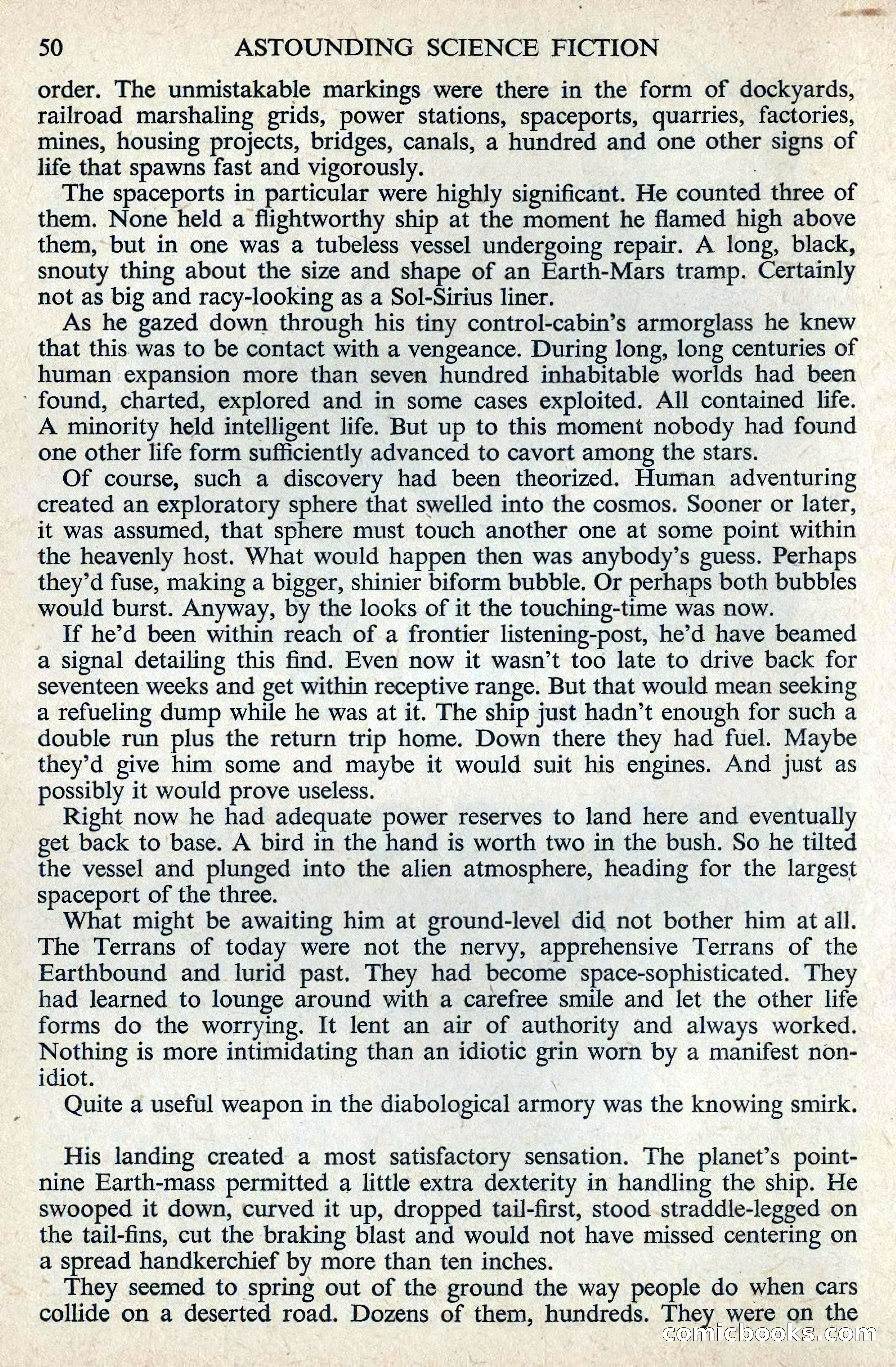 Astounding Science Fiction, August 1955 (British Edition) — page 52 of 133