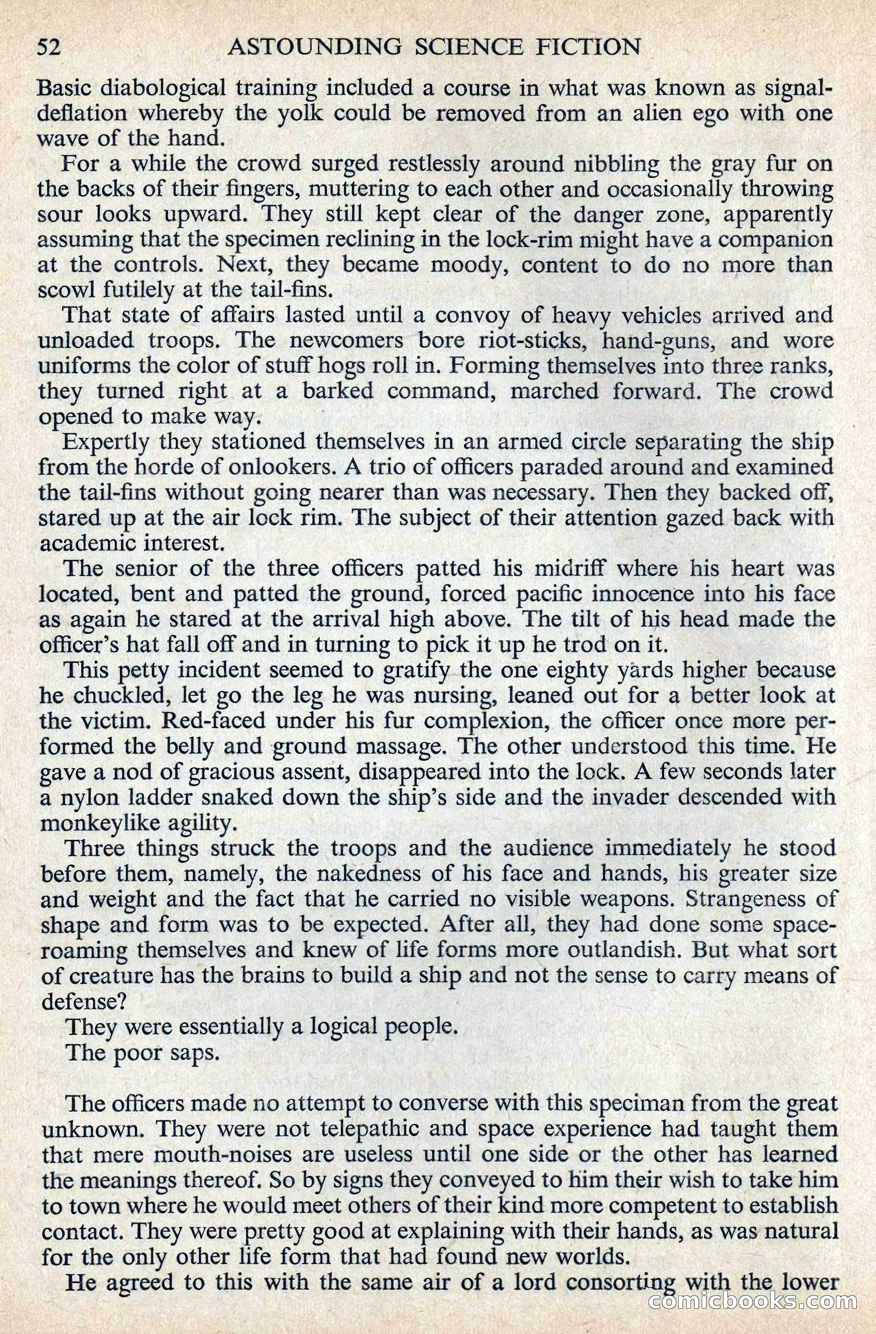 Astounding Science Fiction, August 1955 (British Edition) — page 54 of 133
