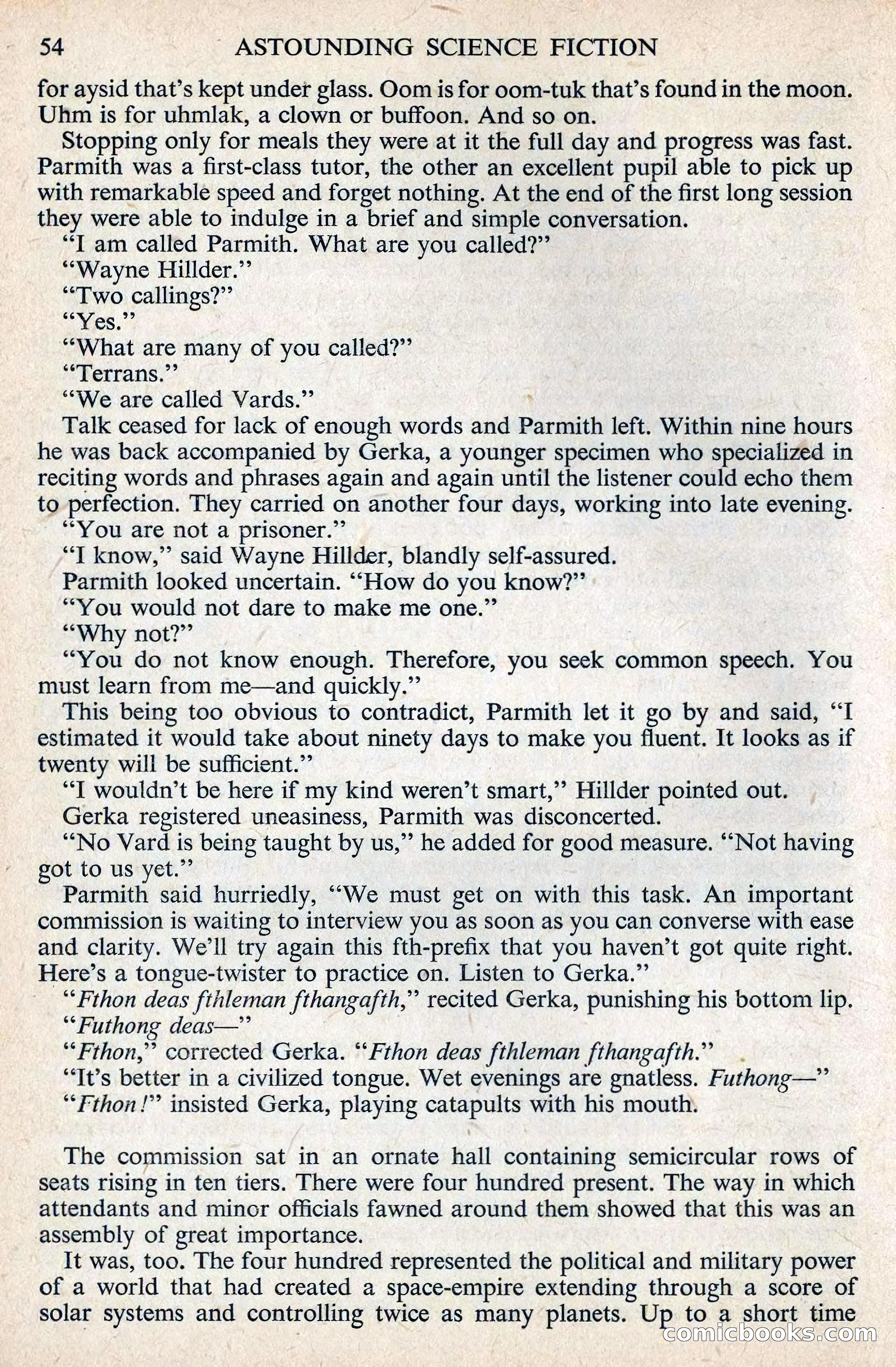 Astounding Science Fiction, August 1955 (British Edition) — page 56 of 133