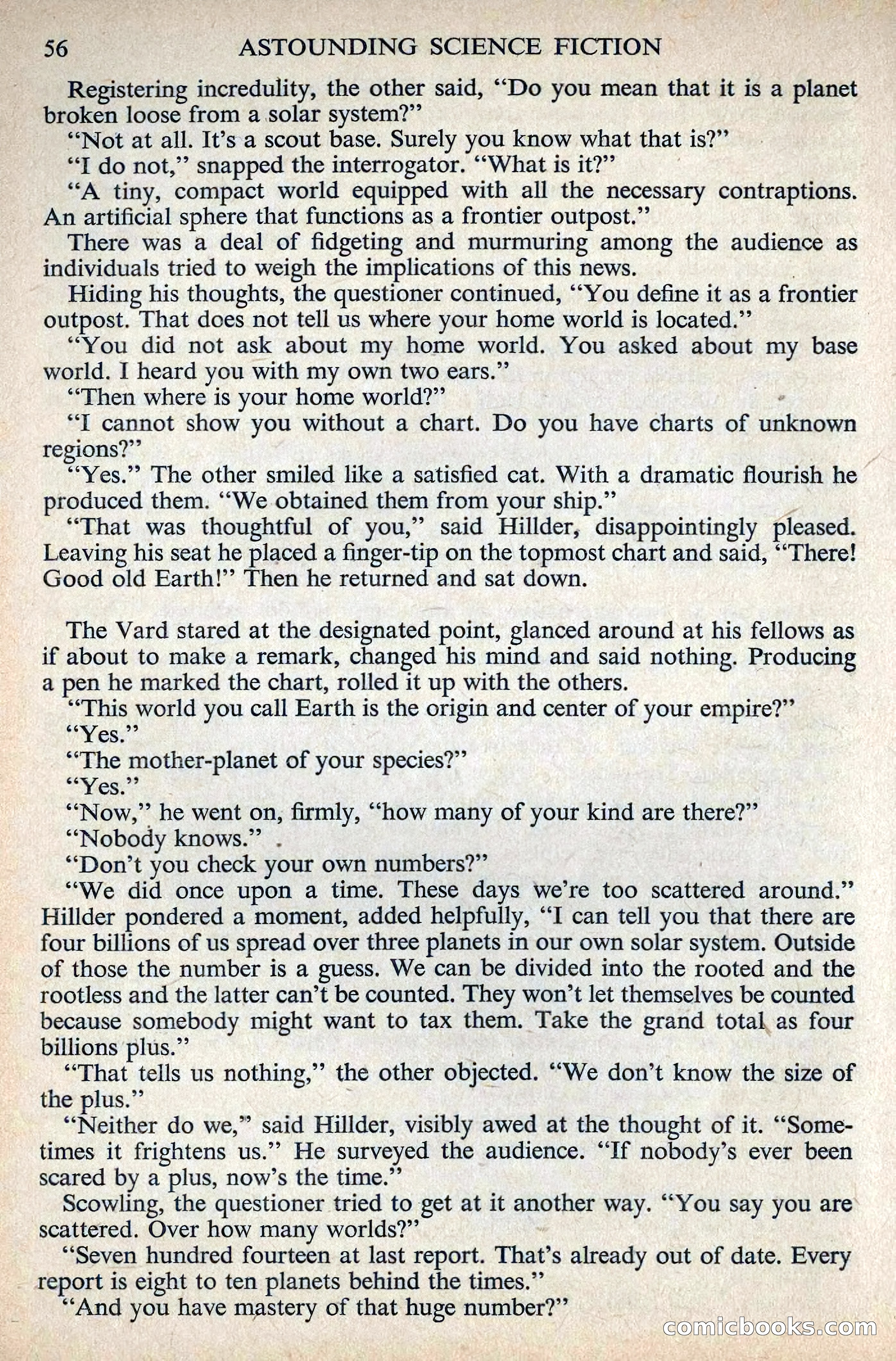 Astounding Science Fiction, August 1955 (British Edition) — page 58 of 133