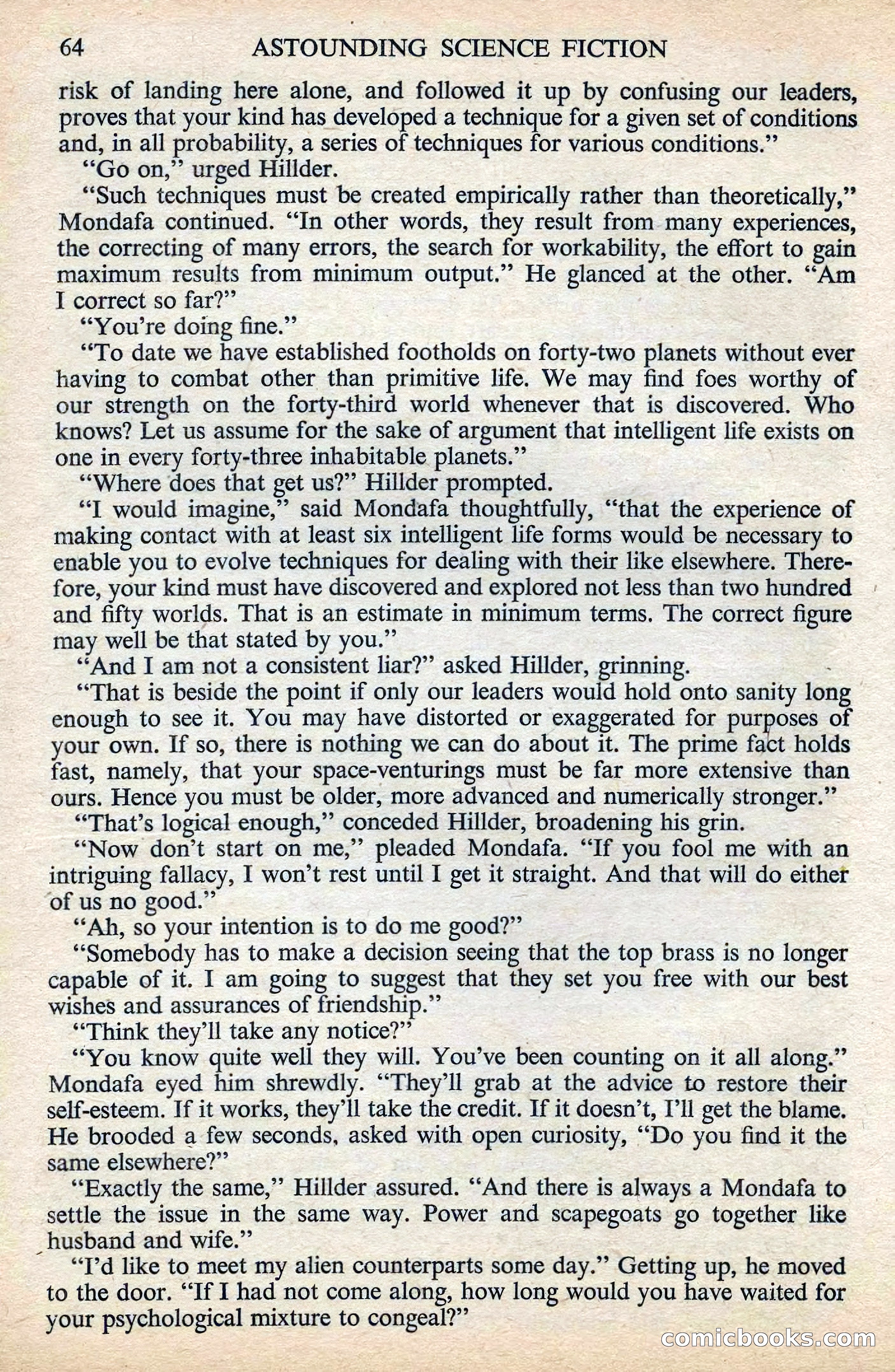 Astounding Science Fiction, August 1955 (British Edition) — page 66 of 133