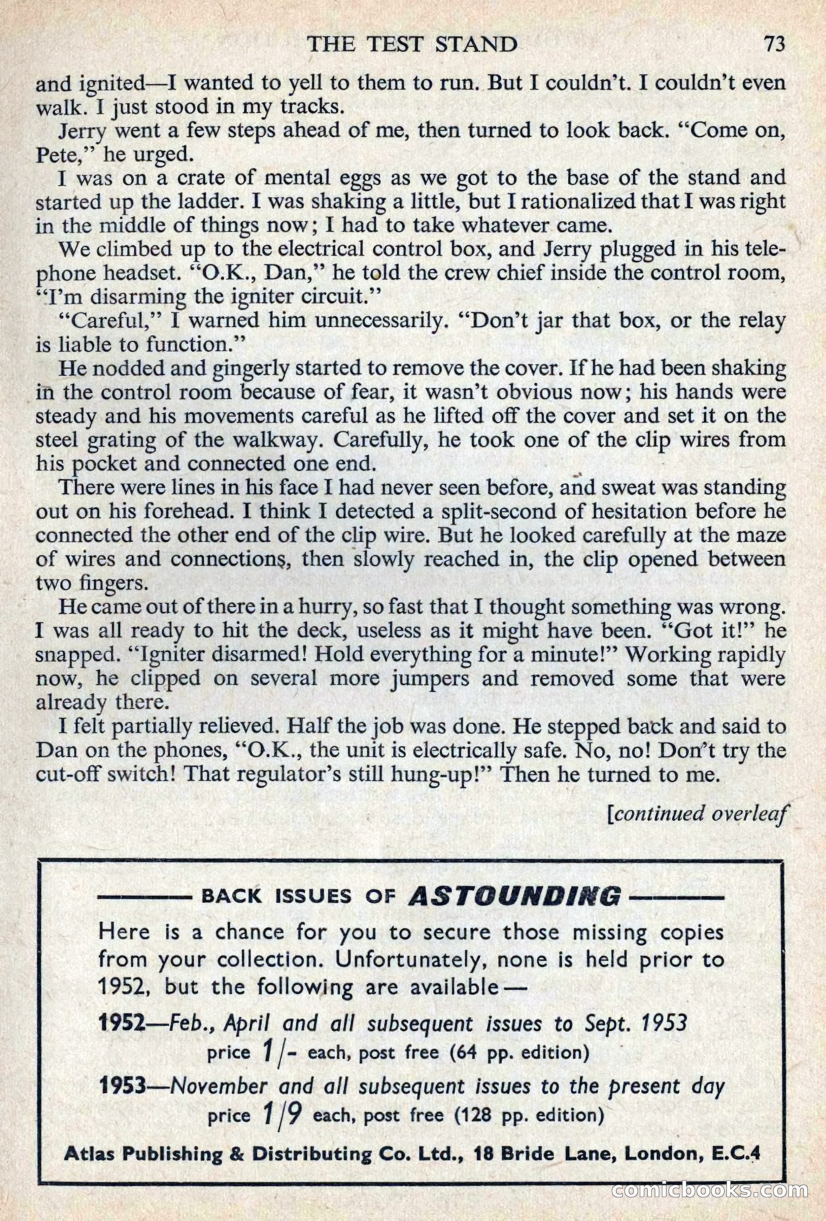 Astounding Science Fiction, August 1955 (British Edition) — page 75 of 133