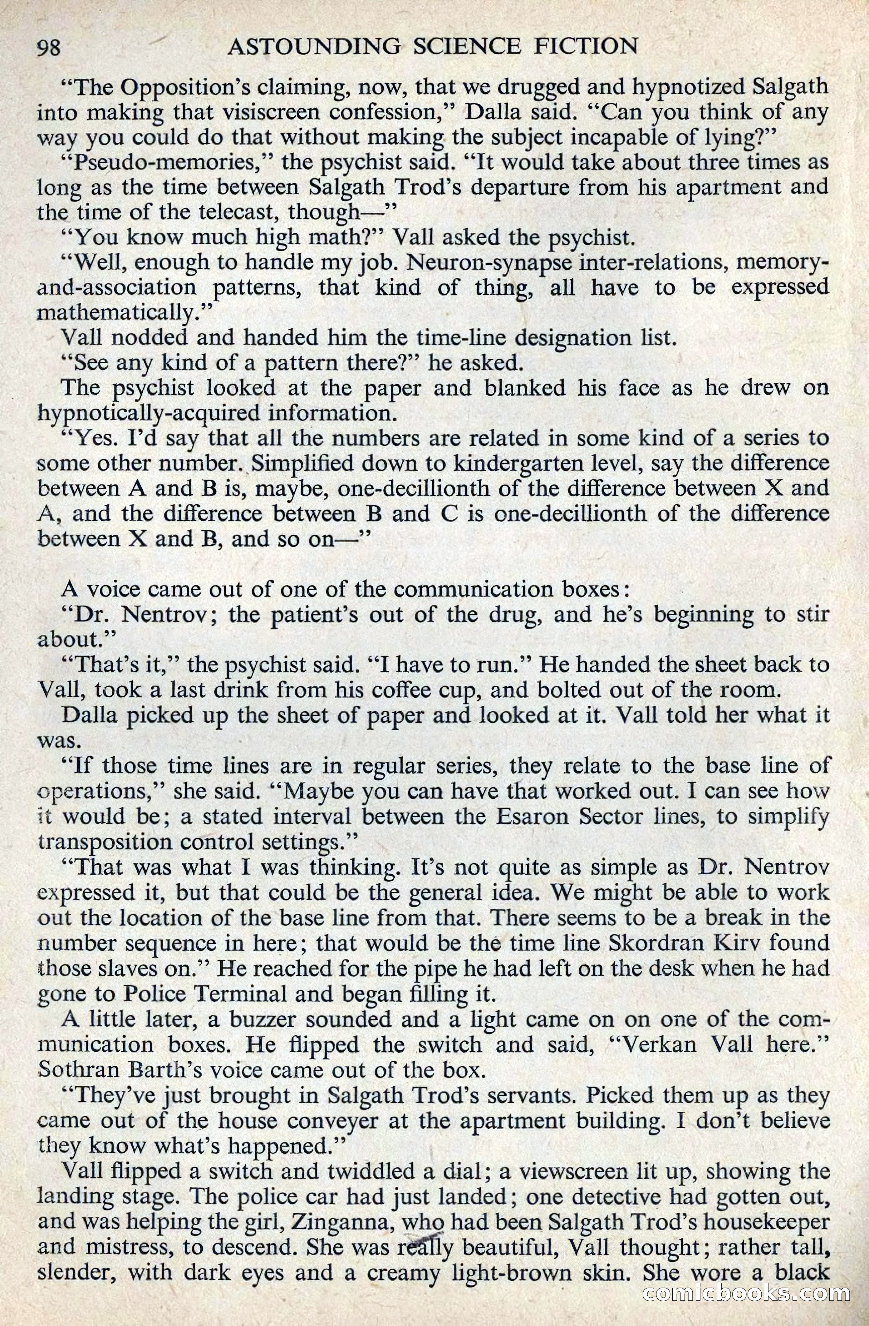 Astounding Science Fiction, August 1955 (British Edition) — page 100 of 133