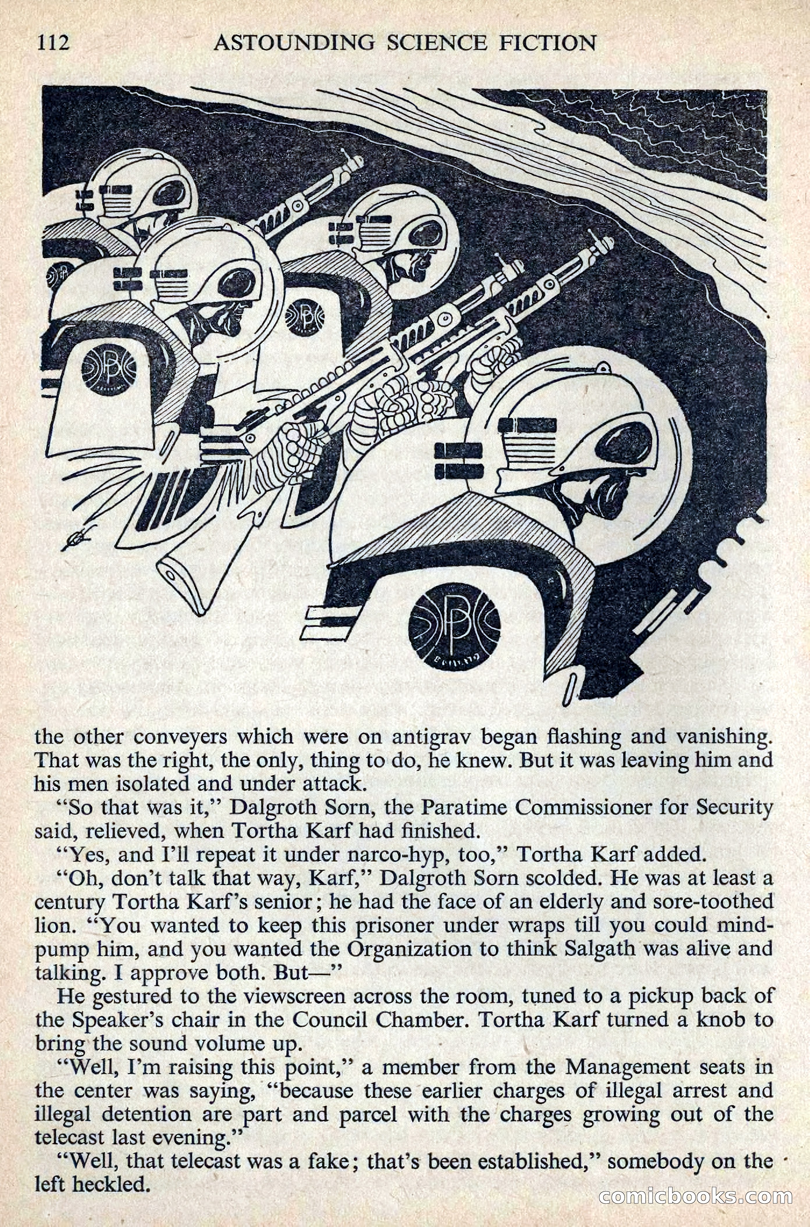 Astounding Science Fiction, August 1955 (British Edition) — page 114 of 133