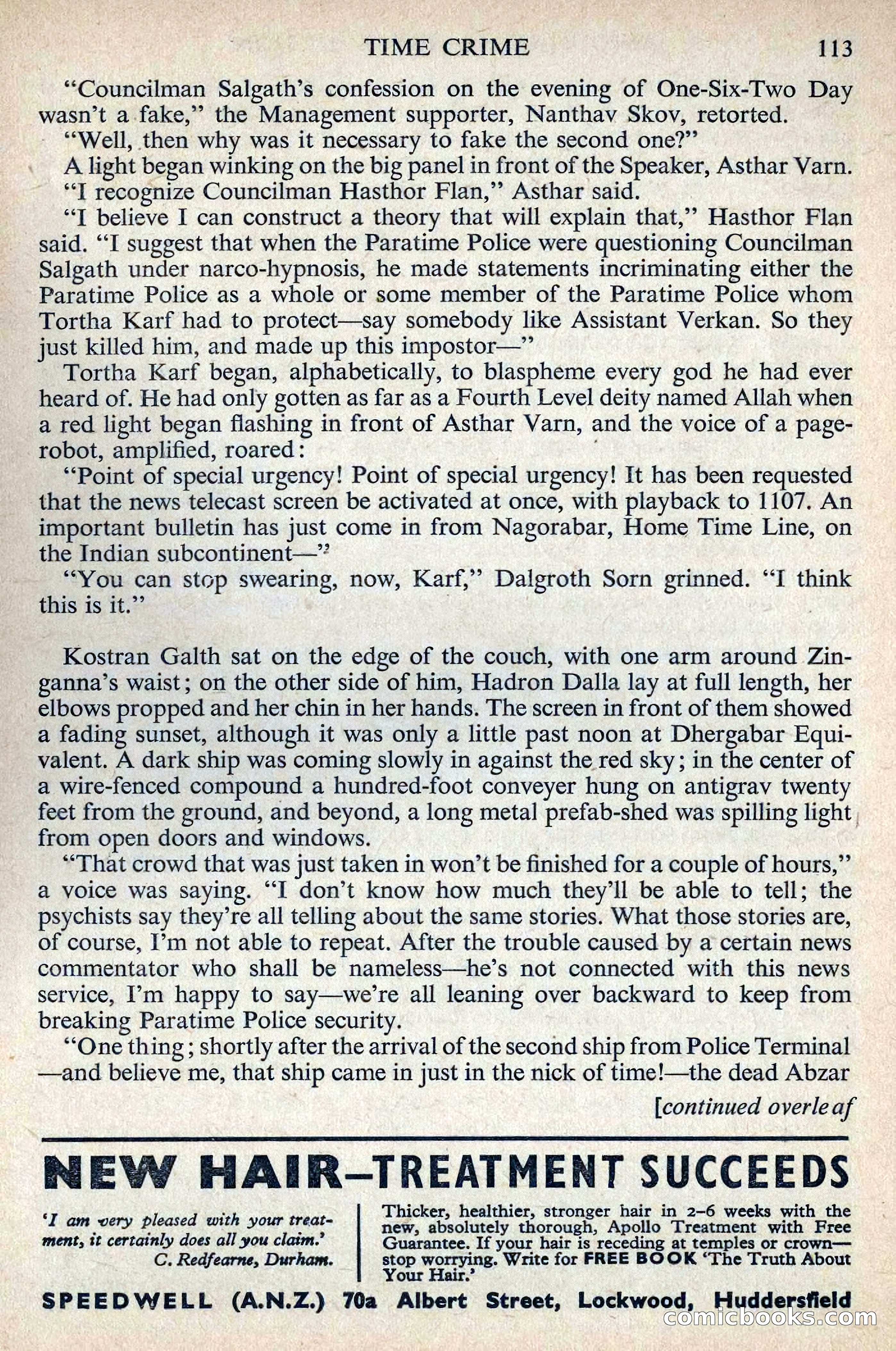 Astounding Science Fiction, August 1955 (British Edition) — page 115 of 133