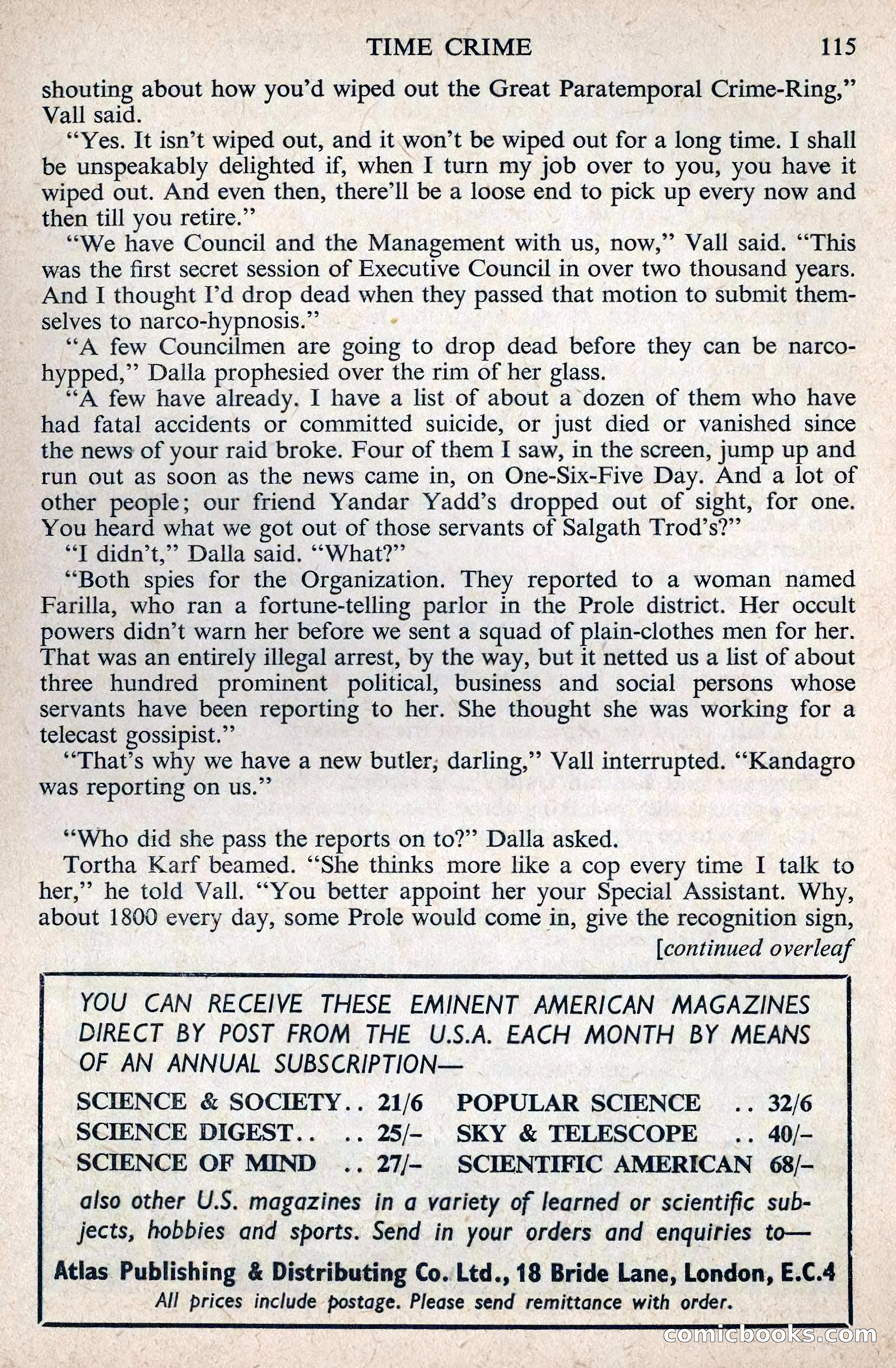 Astounding Science Fiction, August 1955 (British Edition) — page 117 of 133