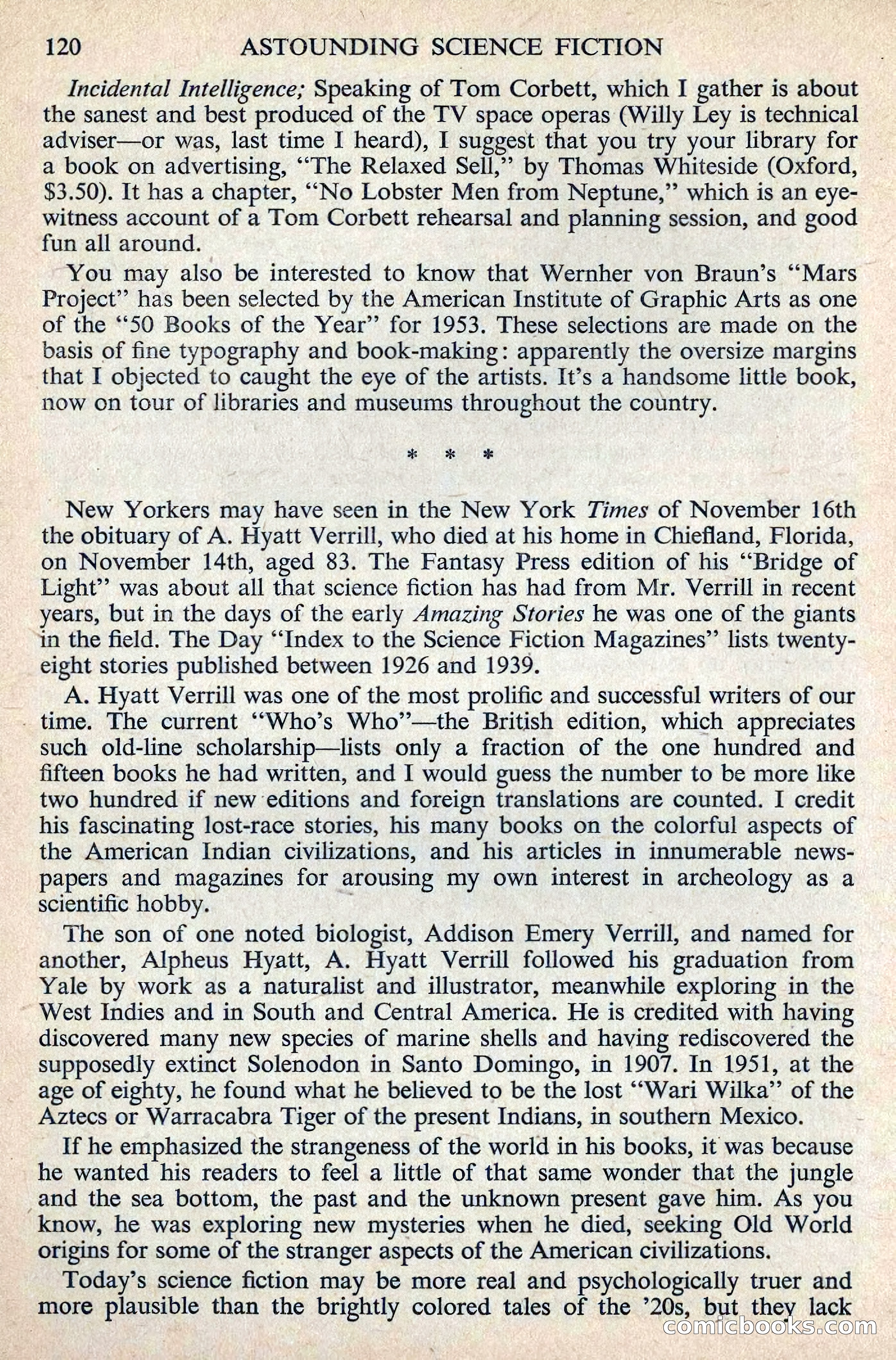 Astounding Science Fiction, August 1955 (British Edition) — page 122 of 133