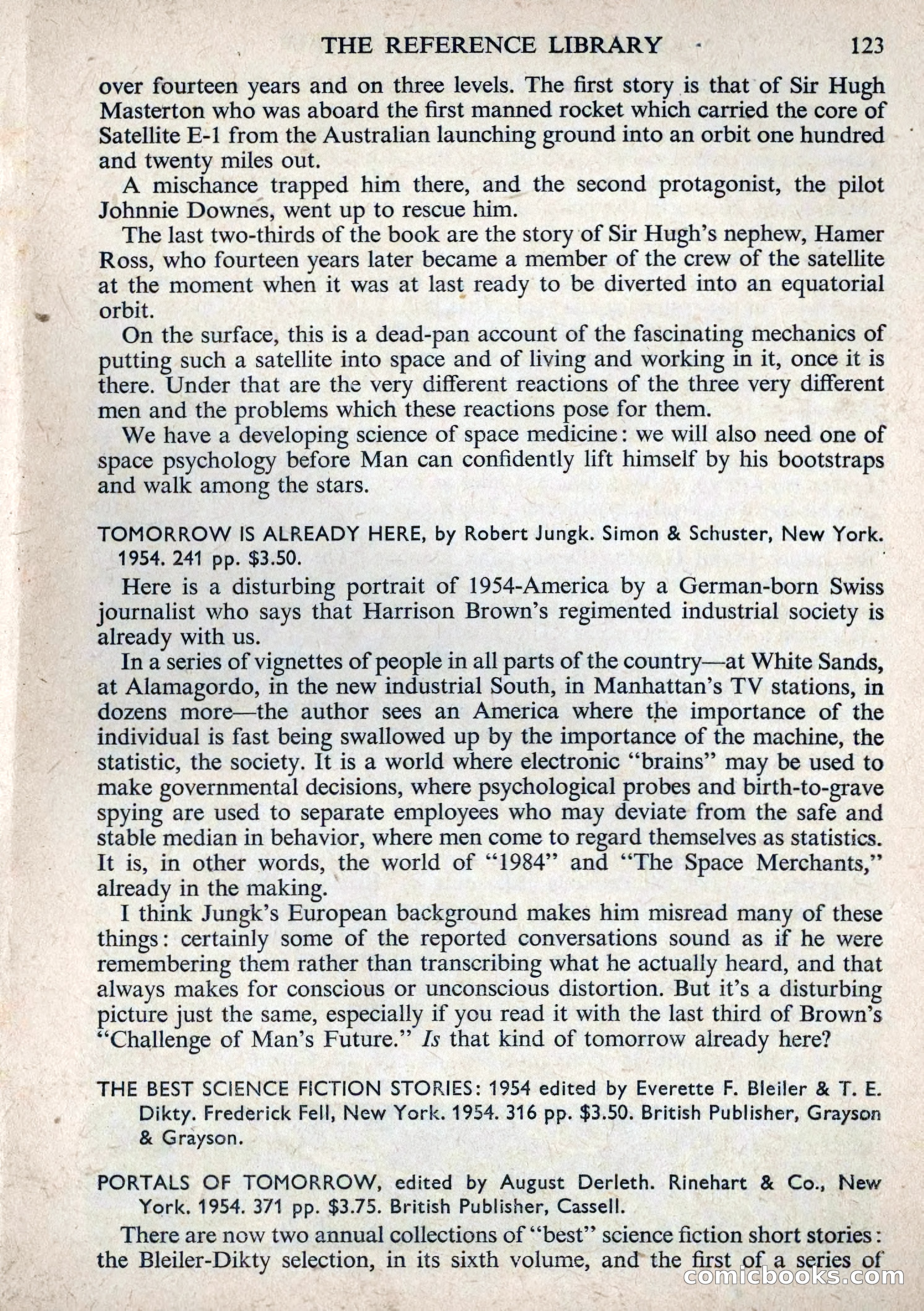 Astounding Science Fiction, August 1955 (British Edition) — page 125 of 133