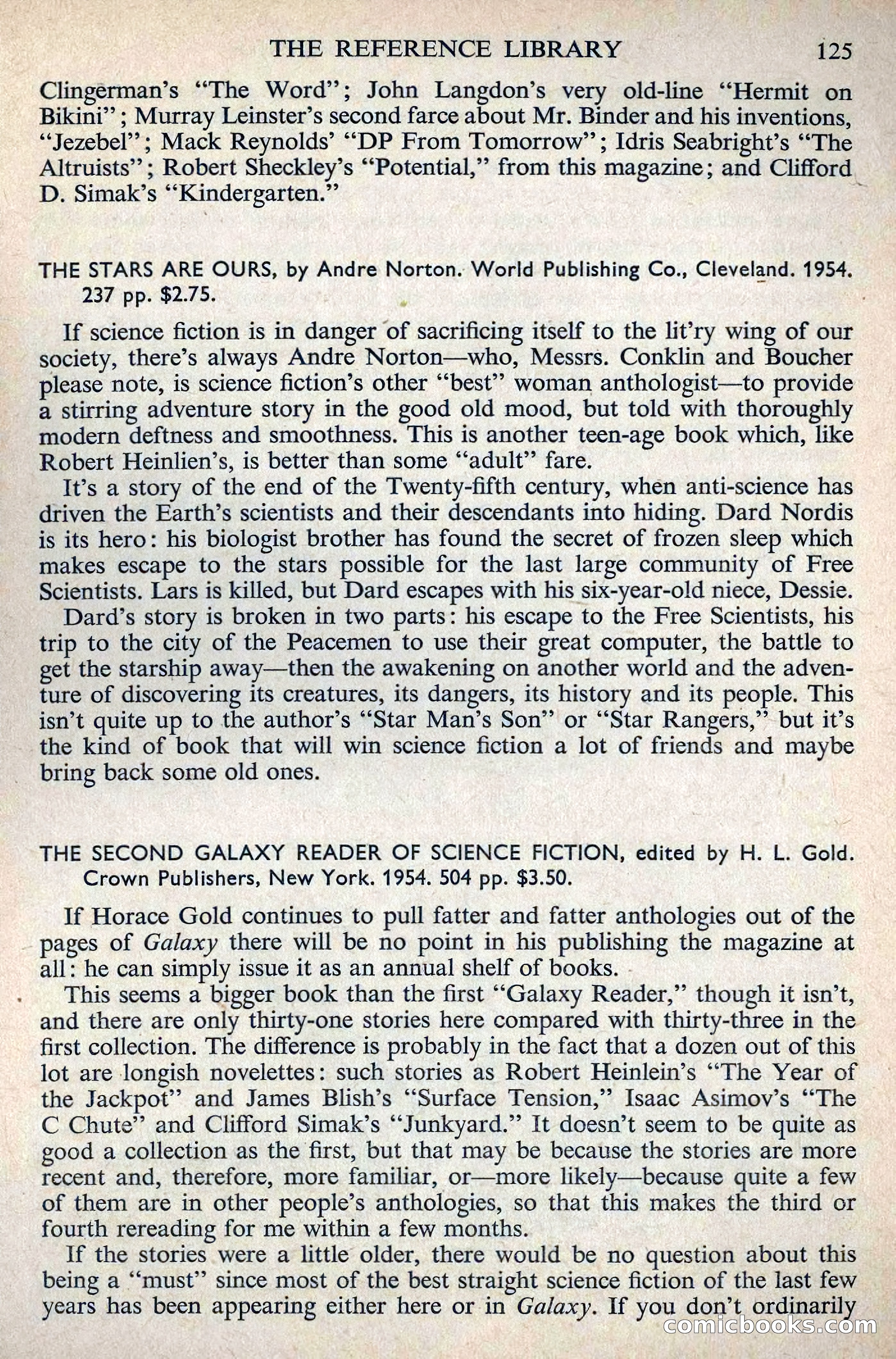 Astounding Science Fiction, August 1955 (British Edition) — page 127 of 133