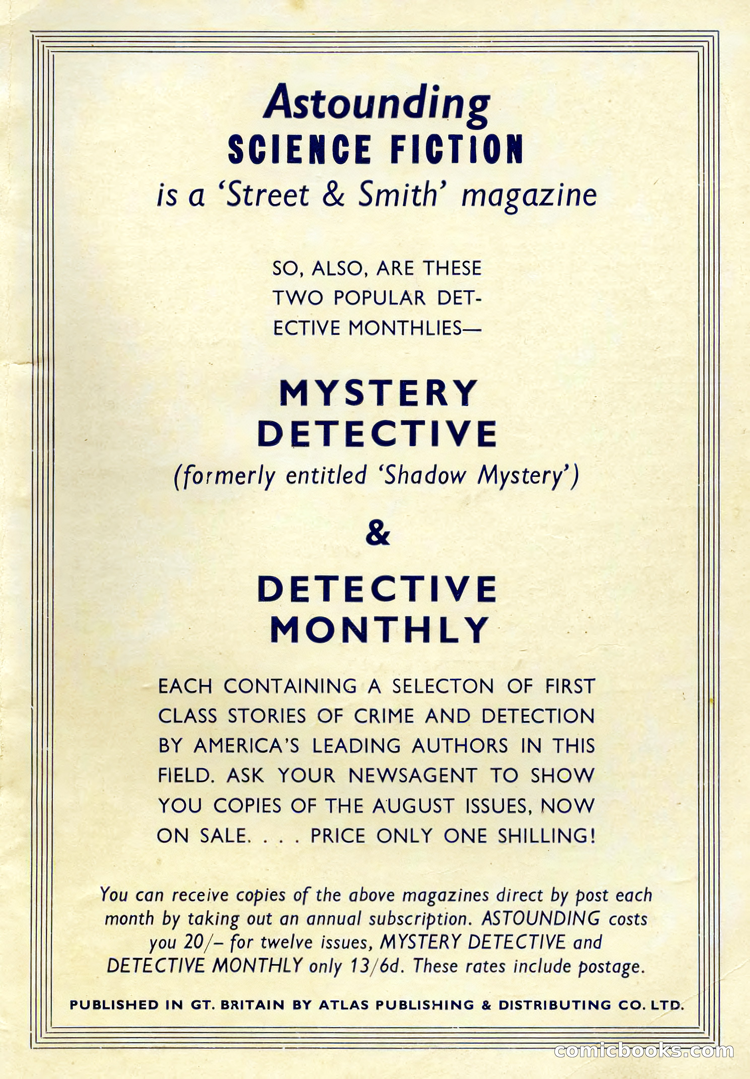 Astounding Science Fiction, August 1955 (British Edition) — page 131 of 133