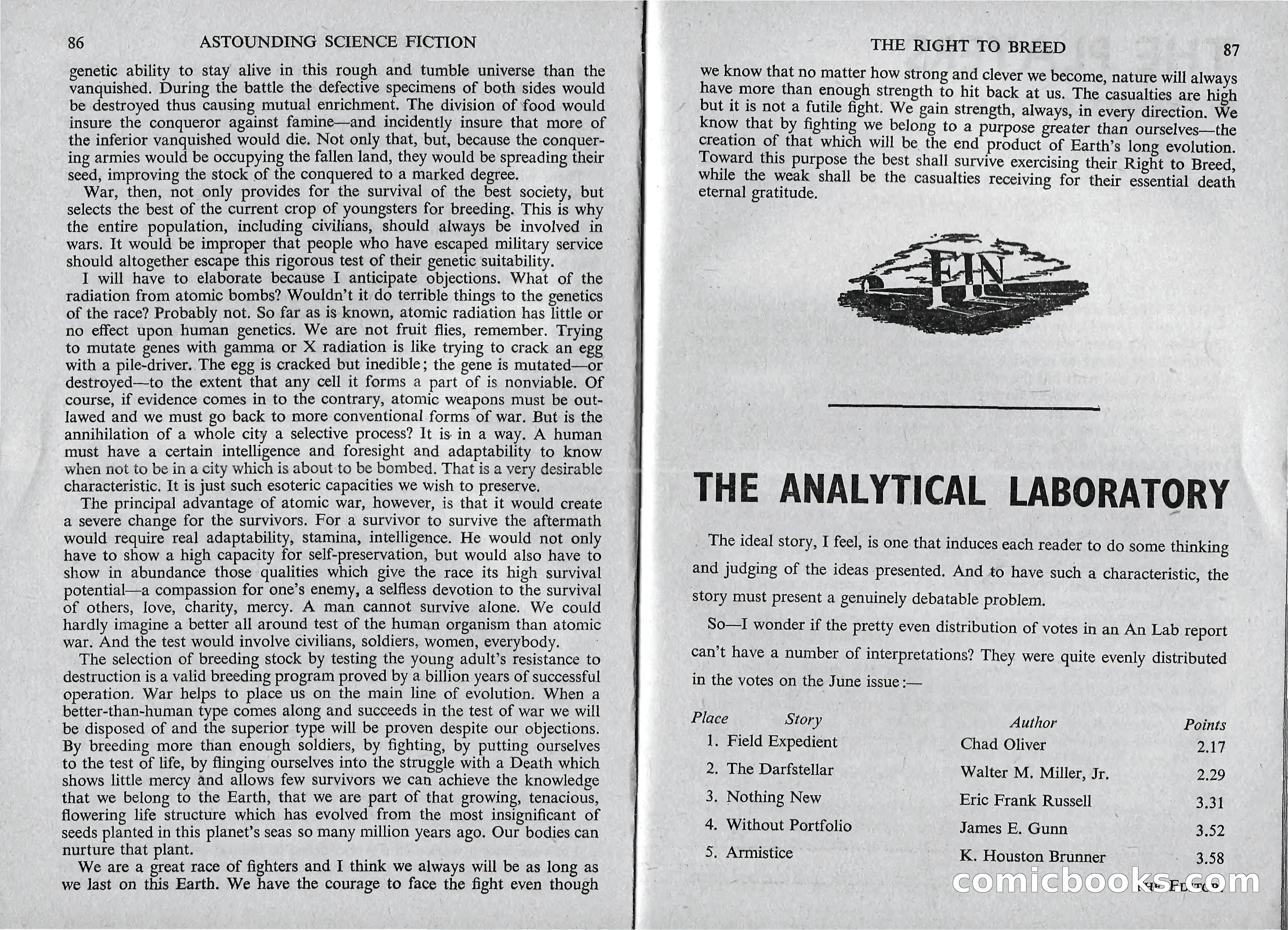 Astounding Science Fiction, British Edition — page 44 of 67