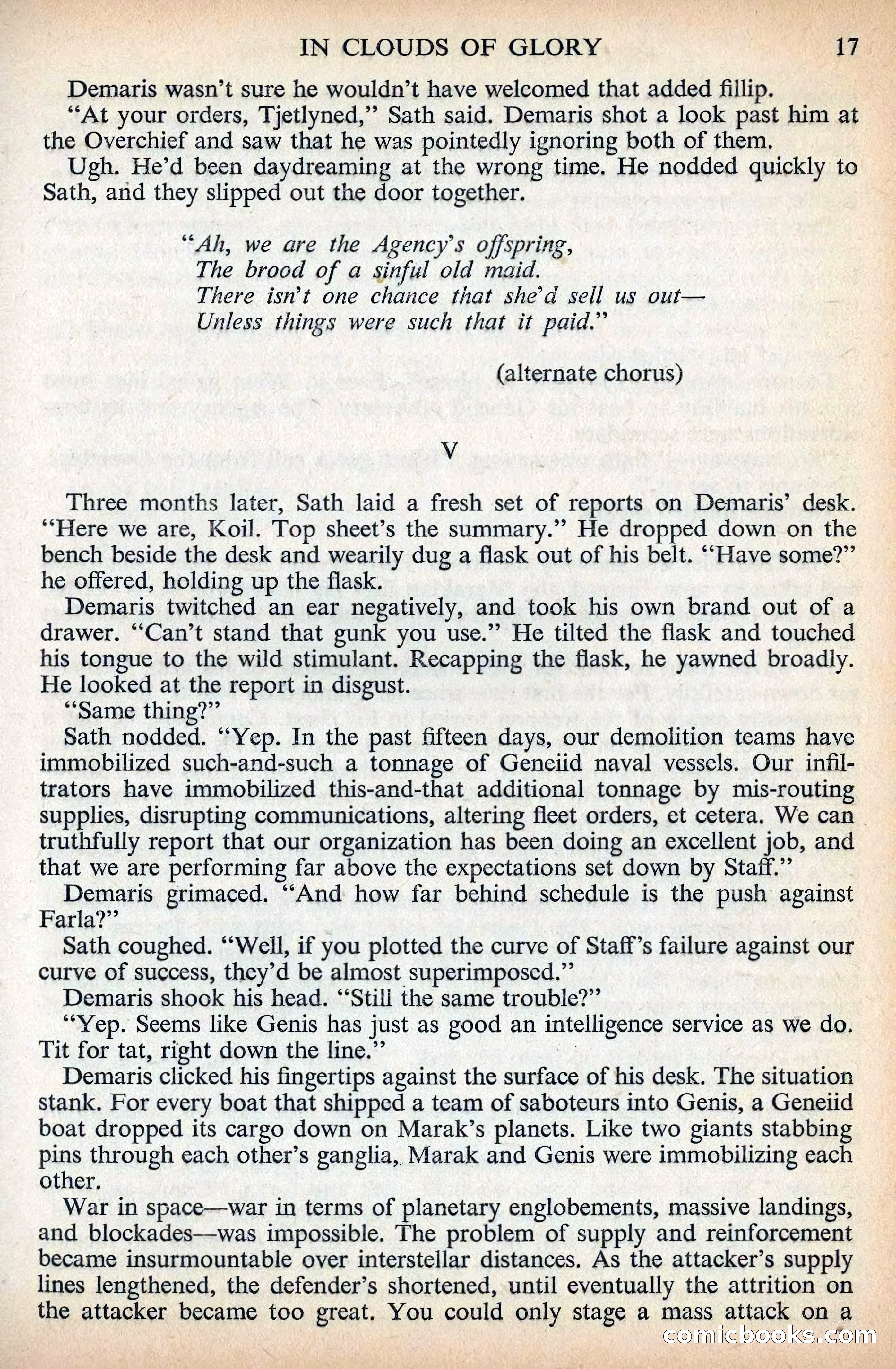 Astounding Science Fiction, British Edition, December 1955 — page 19 of 133