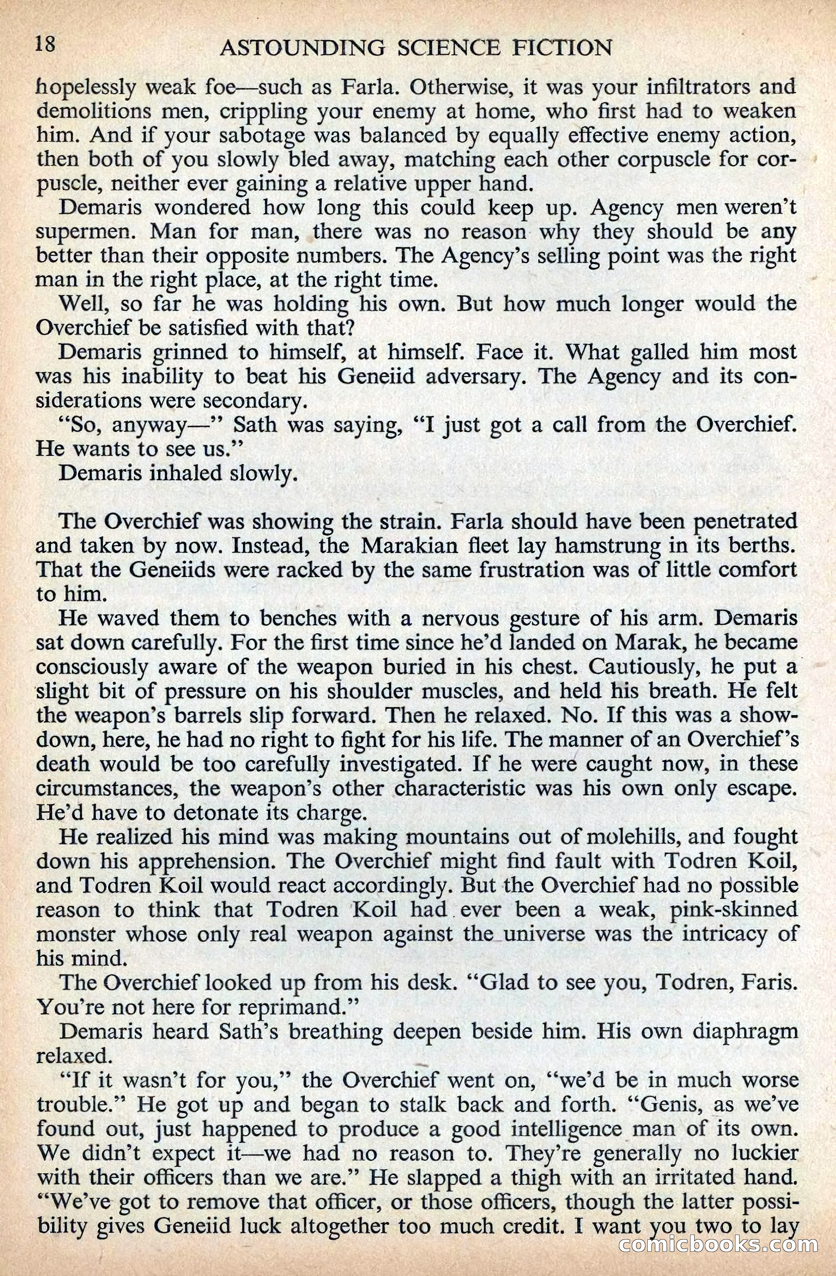 Astounding Science Fiction, British Edition, December 1955 — page 20 of 133