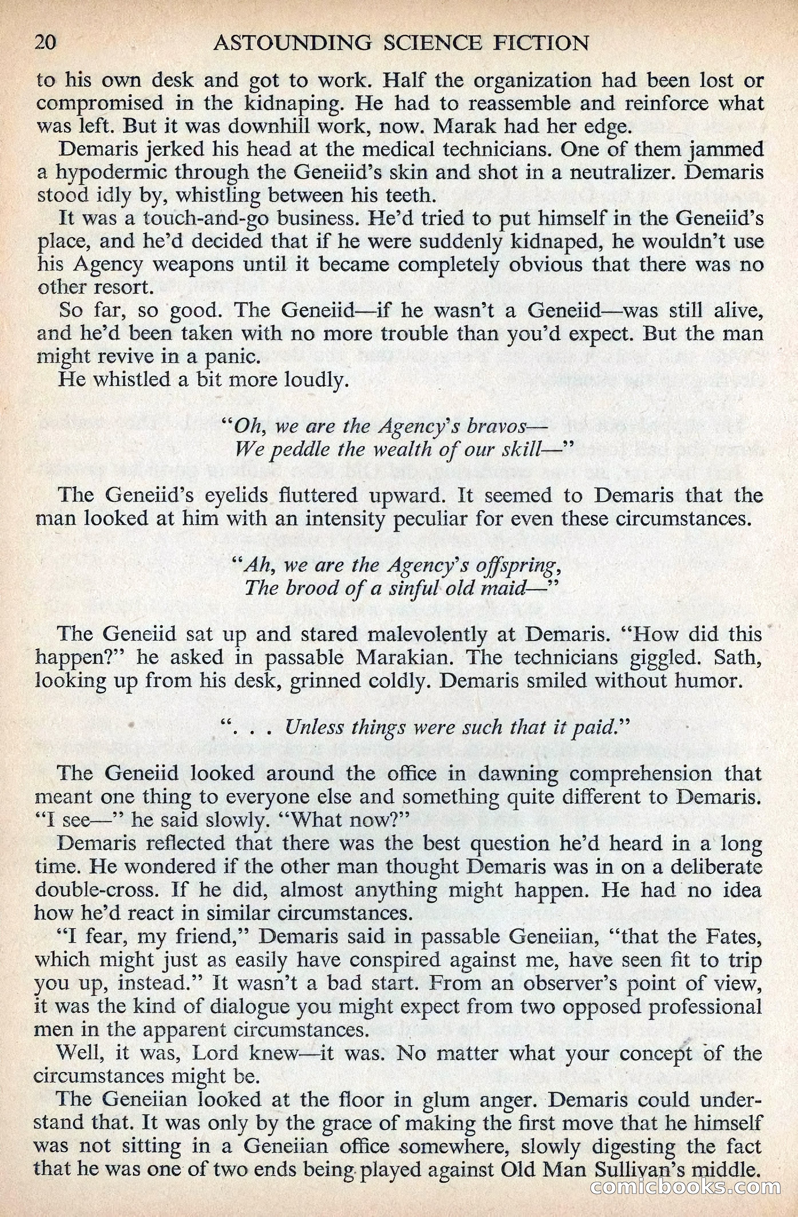 Astounding Science Fiction, British Edition, December 1955 — page 22 of 133