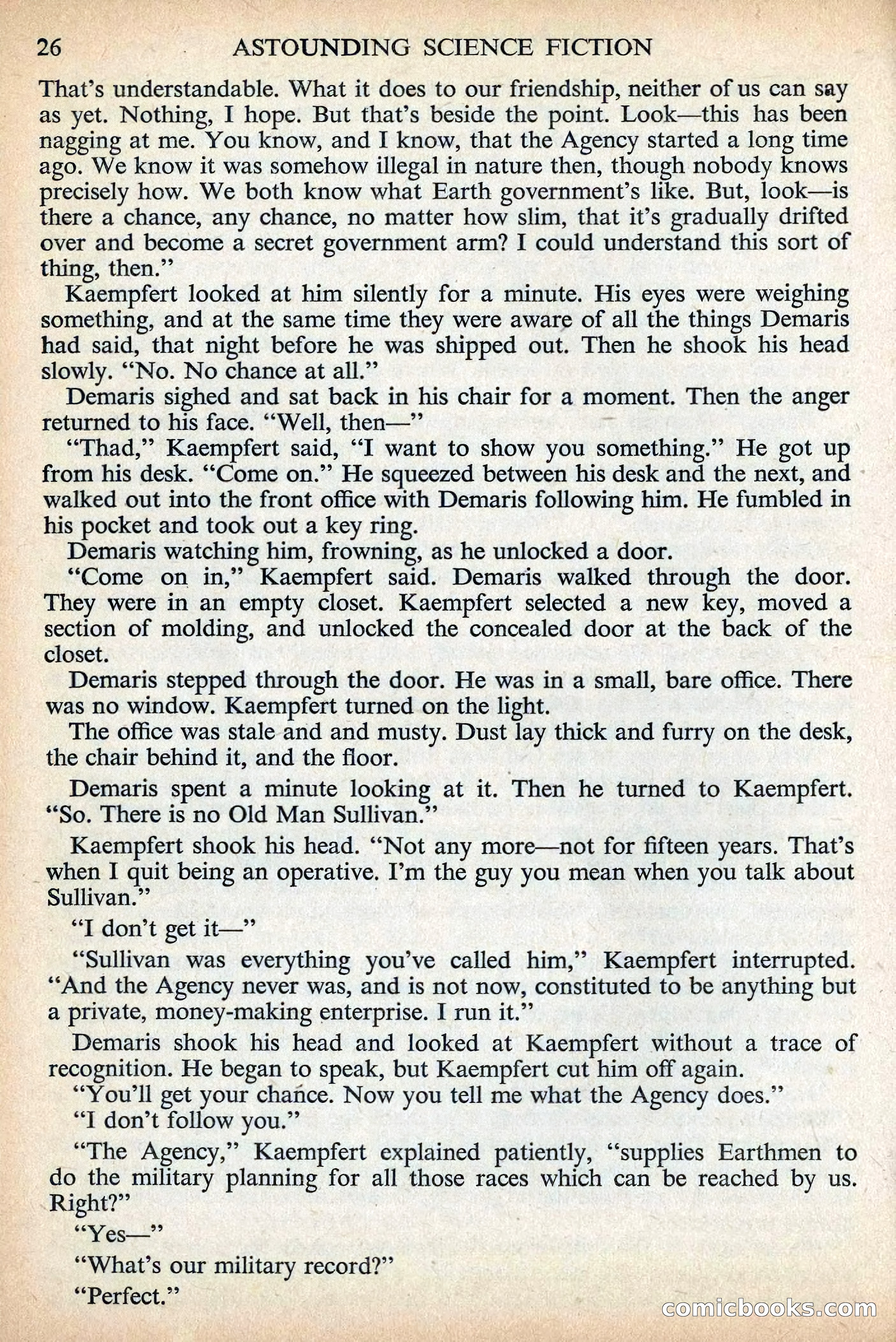 Astounding Science Fiction, British Edition, December 1955 — page 28 of 133