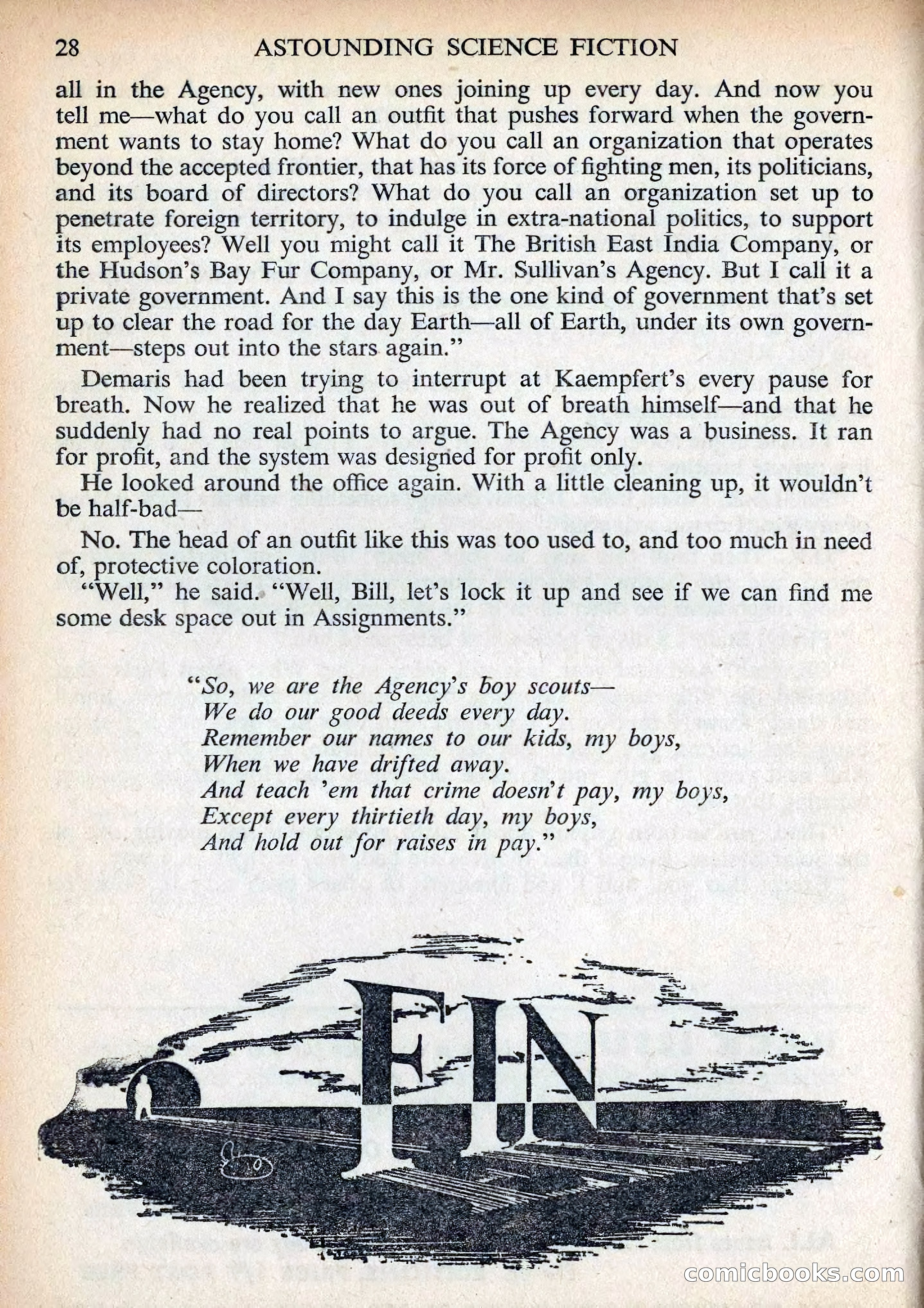Astounding Science Fiction, British Edition, December 1955 — page 30 of 133
